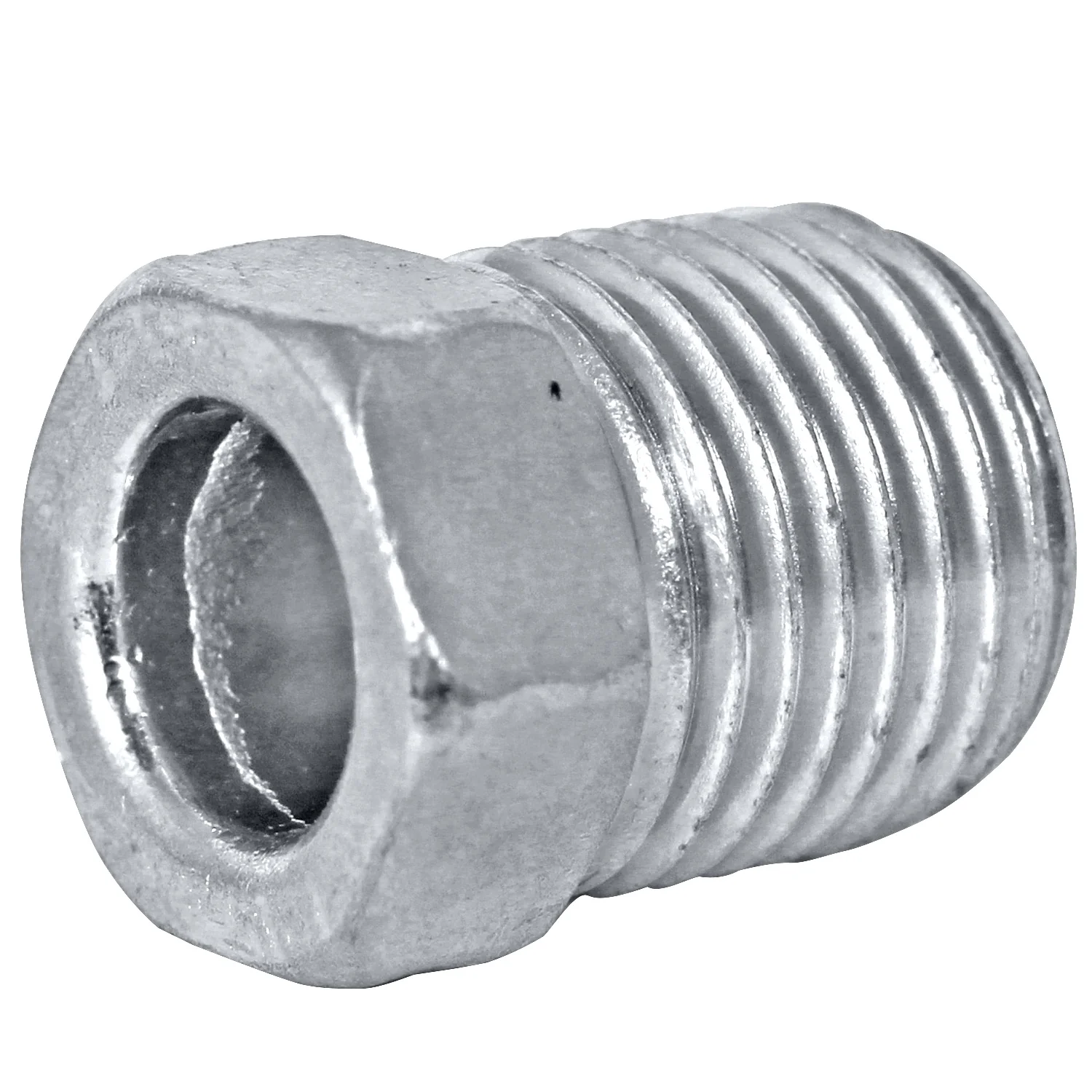 Stainless Steel Tube Nut 1/4" (7/16-24 Inverted)