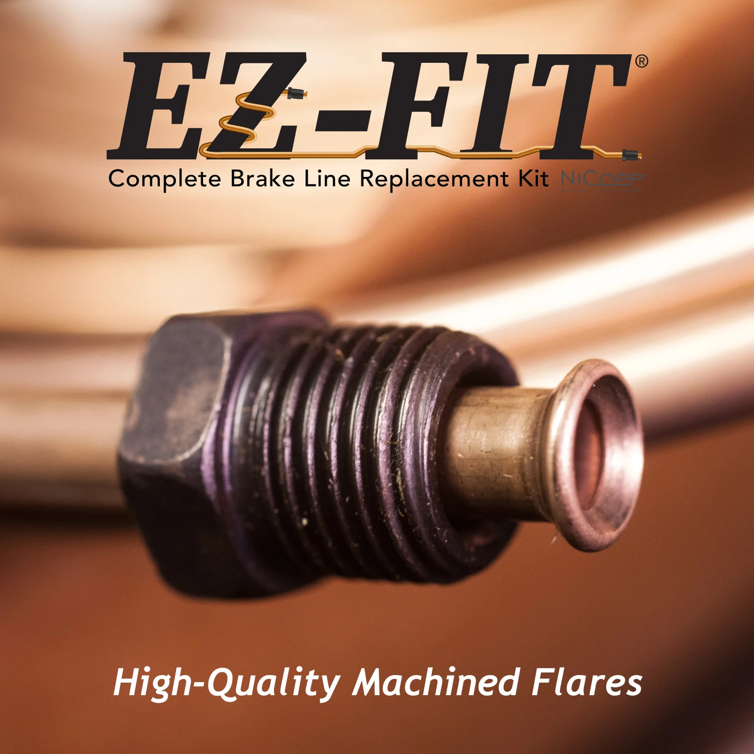 EZ-Fit NiCopp Brake Line 1/4" x 127" – Pre-Flared 7/16-24 I & 1/2-20 I - Image 3