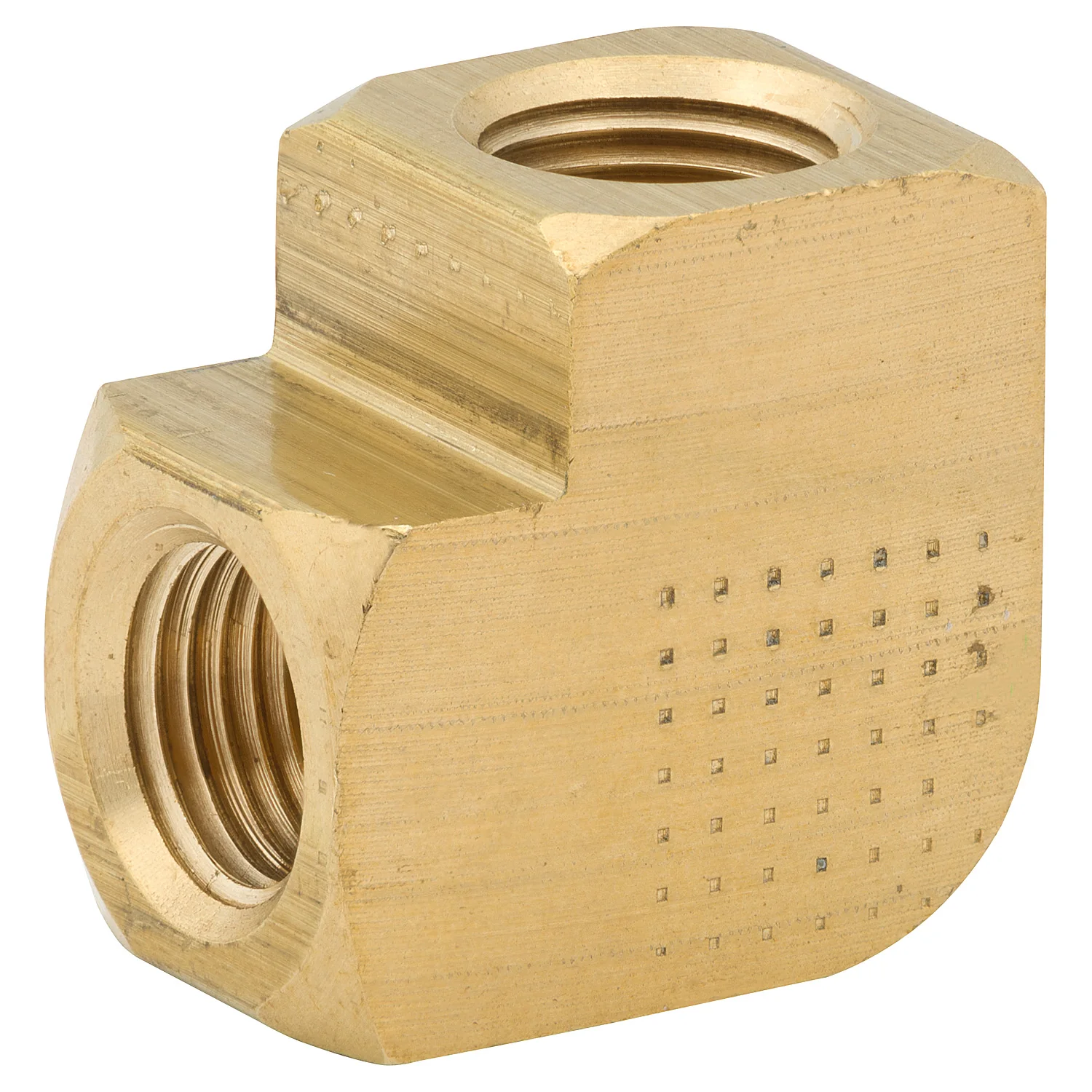 Street Elbow, Brass, 1/8 NPTF, 1/8 NPTF, Bag of 1