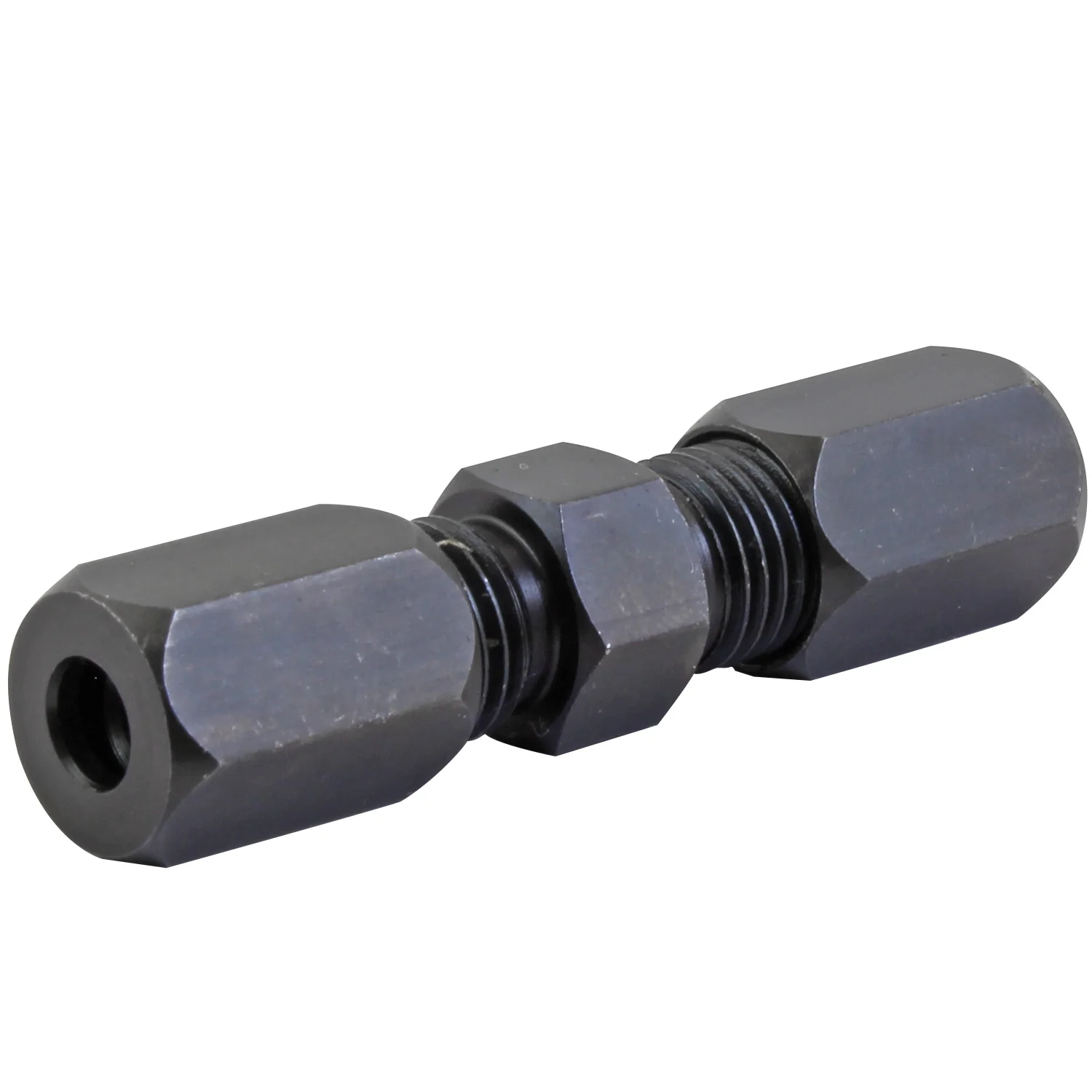 Compression Union High-Pressure Black Oxide Steel 3/16" – Card of 1
