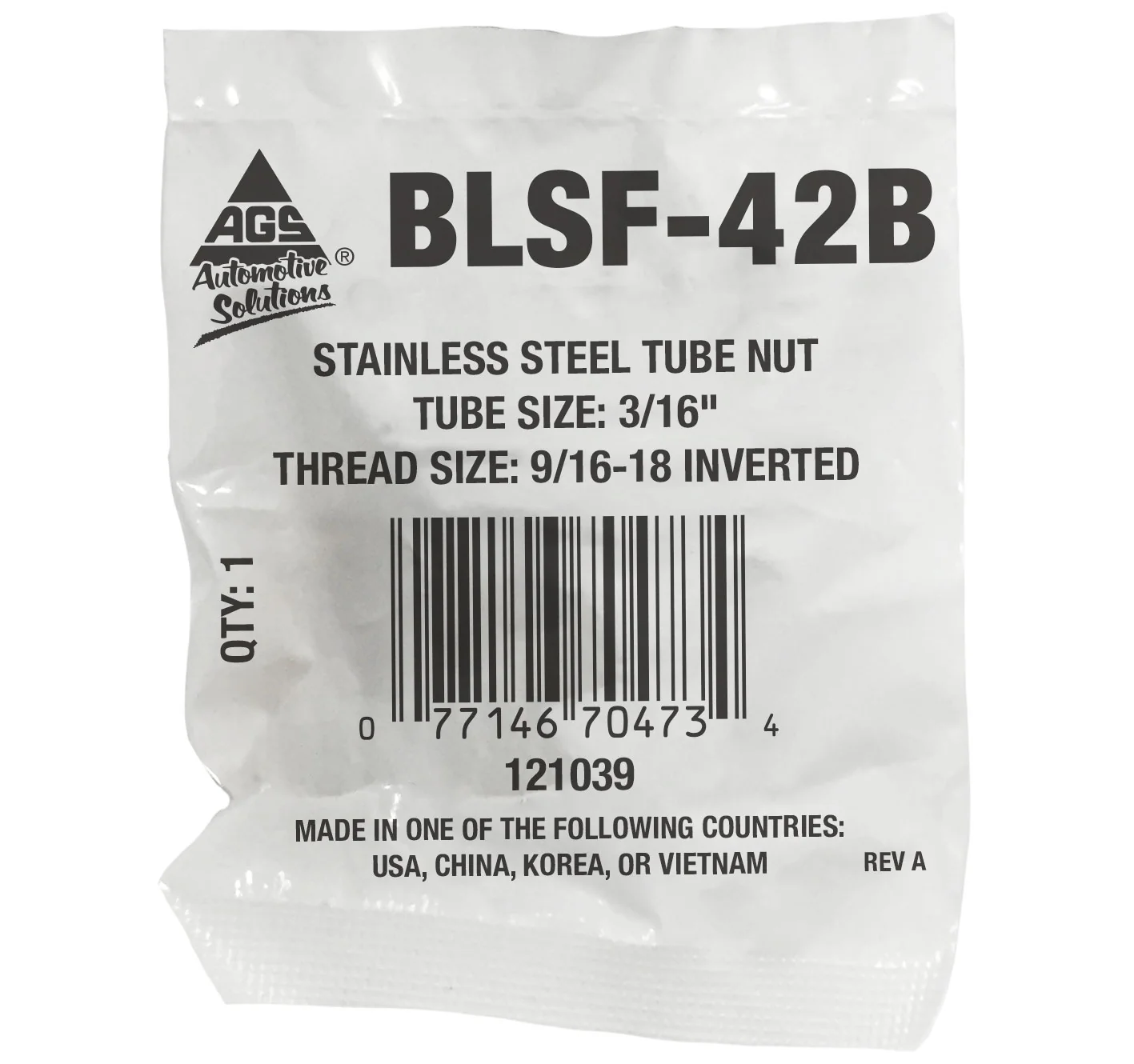 Stainless Steel Tube Nut (9/16-18 Inverted) - Image 2