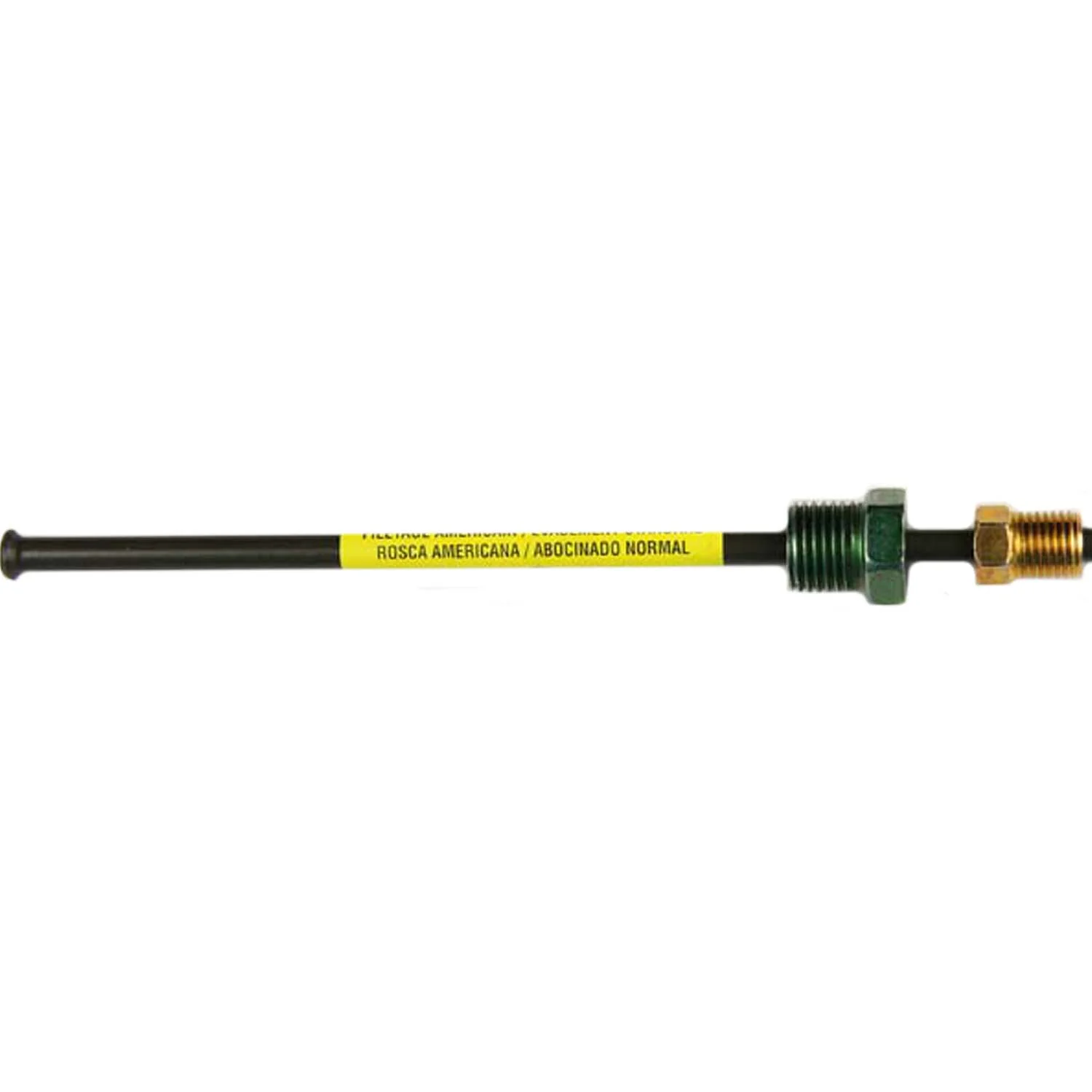 PVF Steel Brake Line Adapter 3/16" x 8" (3/8-24 Inverted) (1/2-20 Inverted)