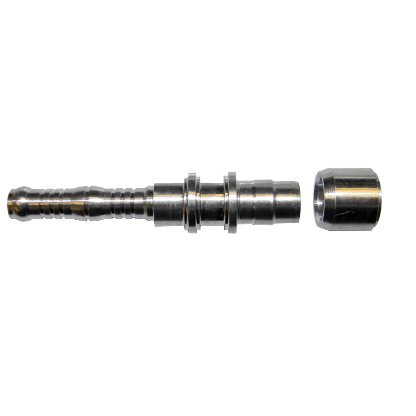 3/8" Aluminum Tube to #6 A/C Hose KLEDGE-LOK Repair Union