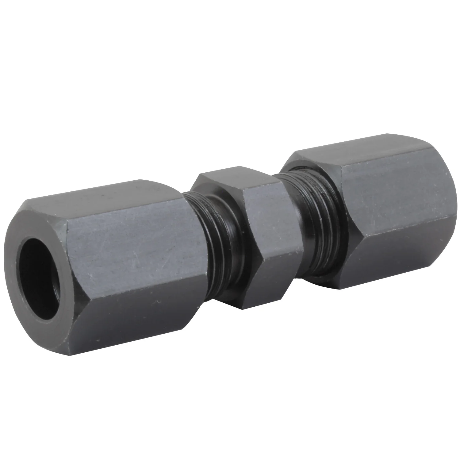 Compression Union High-Pressure Black Oxide Steel 3/8"