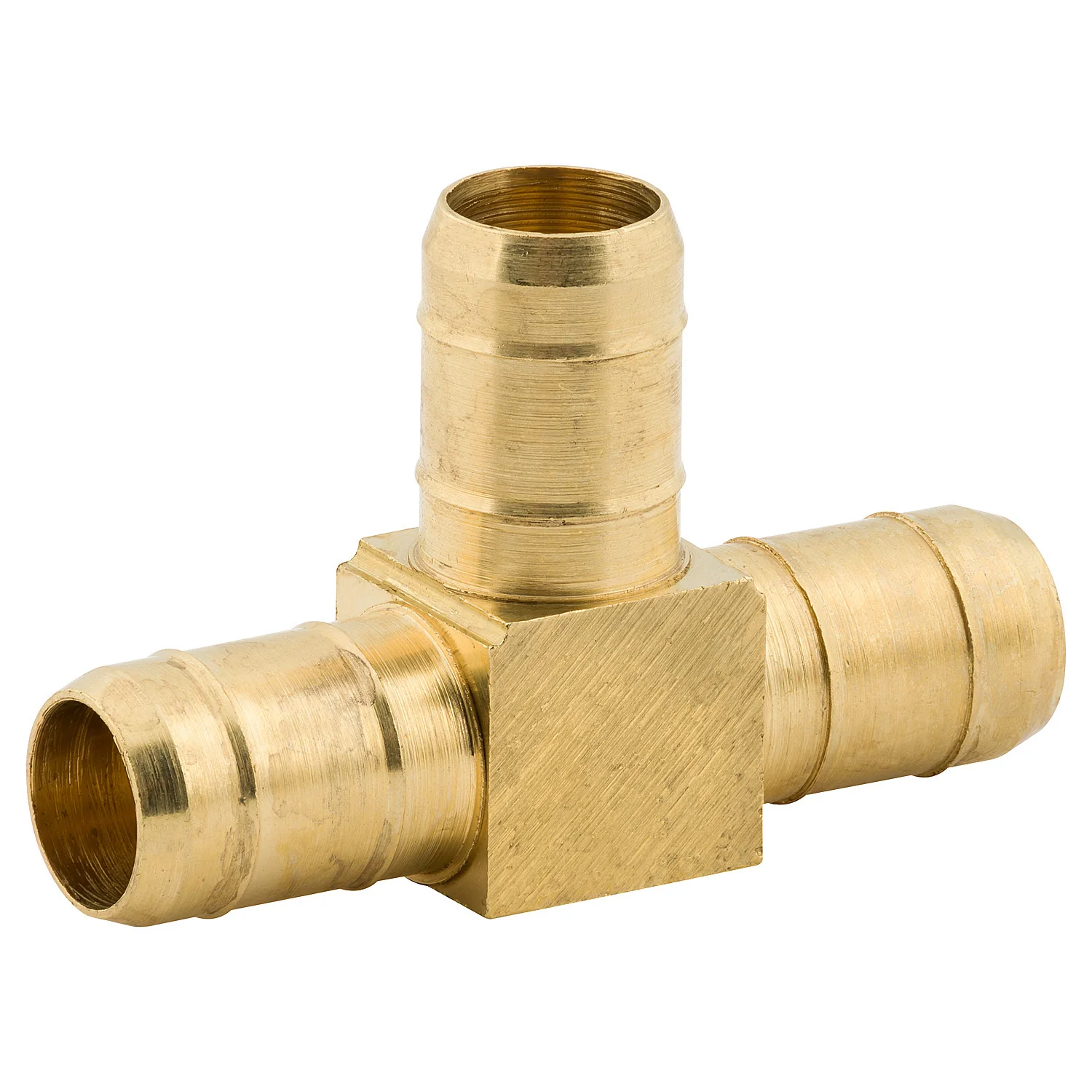 Clamp Union Tee, Brass, 3/8"