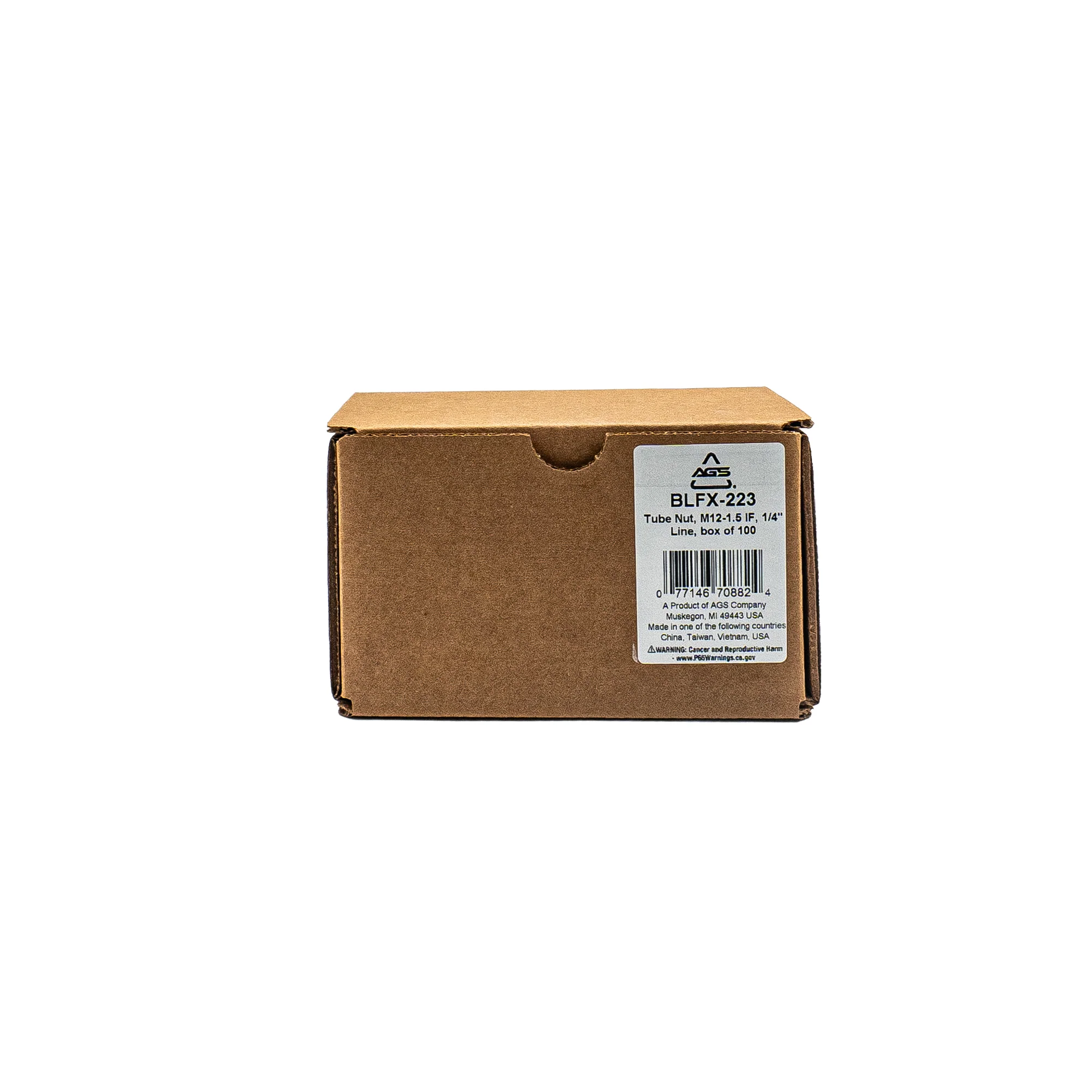 Black Oxide Tube Nut, M12-1.5 INV, 1/4" Line - Image 17