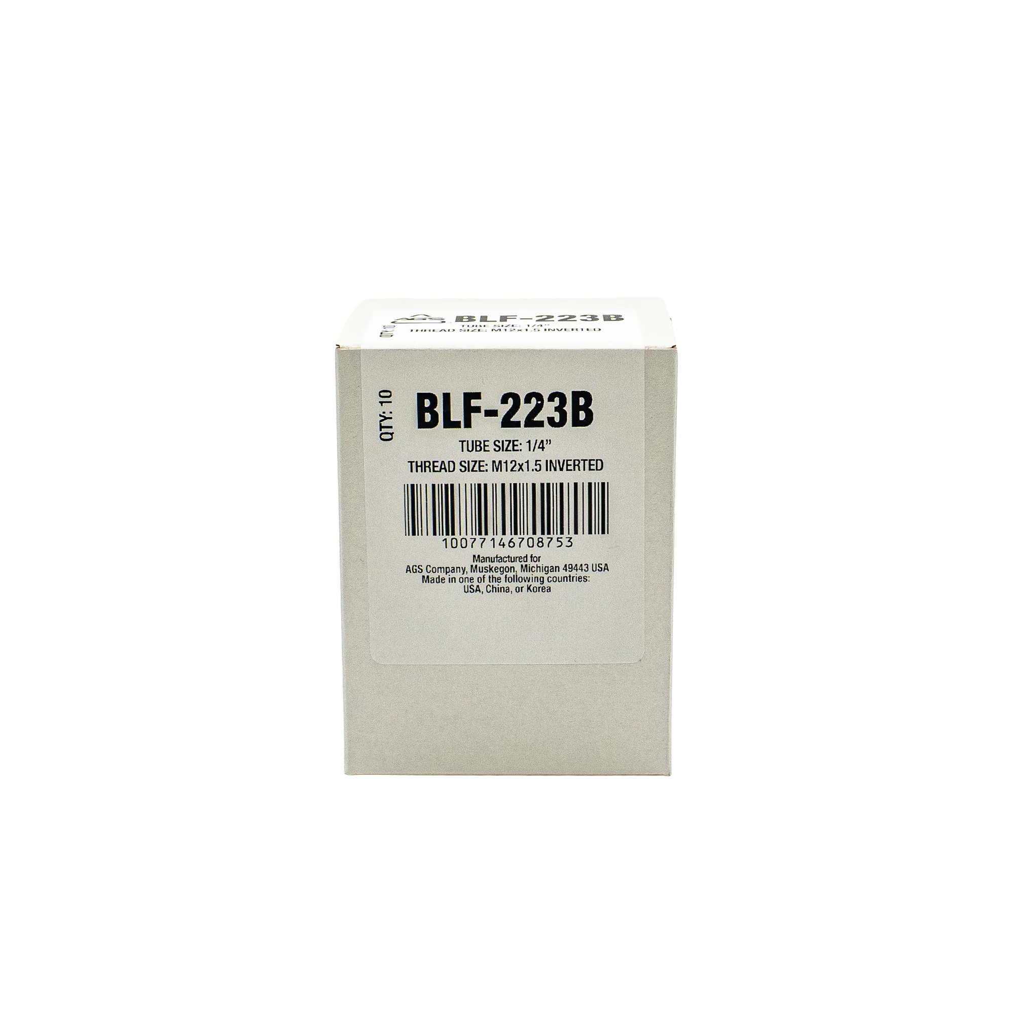 Black Oxide Tube Nut, M12-1.5 INV, 1/4" Line - Image 18