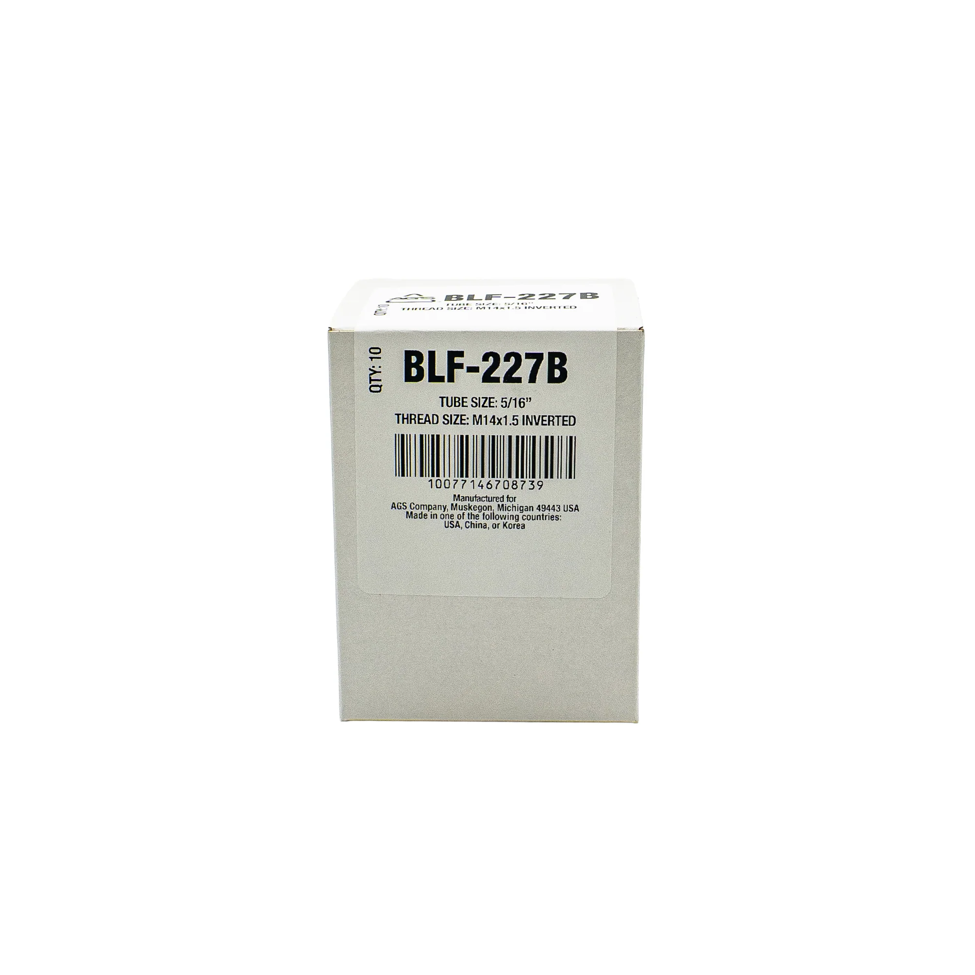 Black Oxide Tube Nut, M12-1.5 INV, 1/4" Line - Image 8