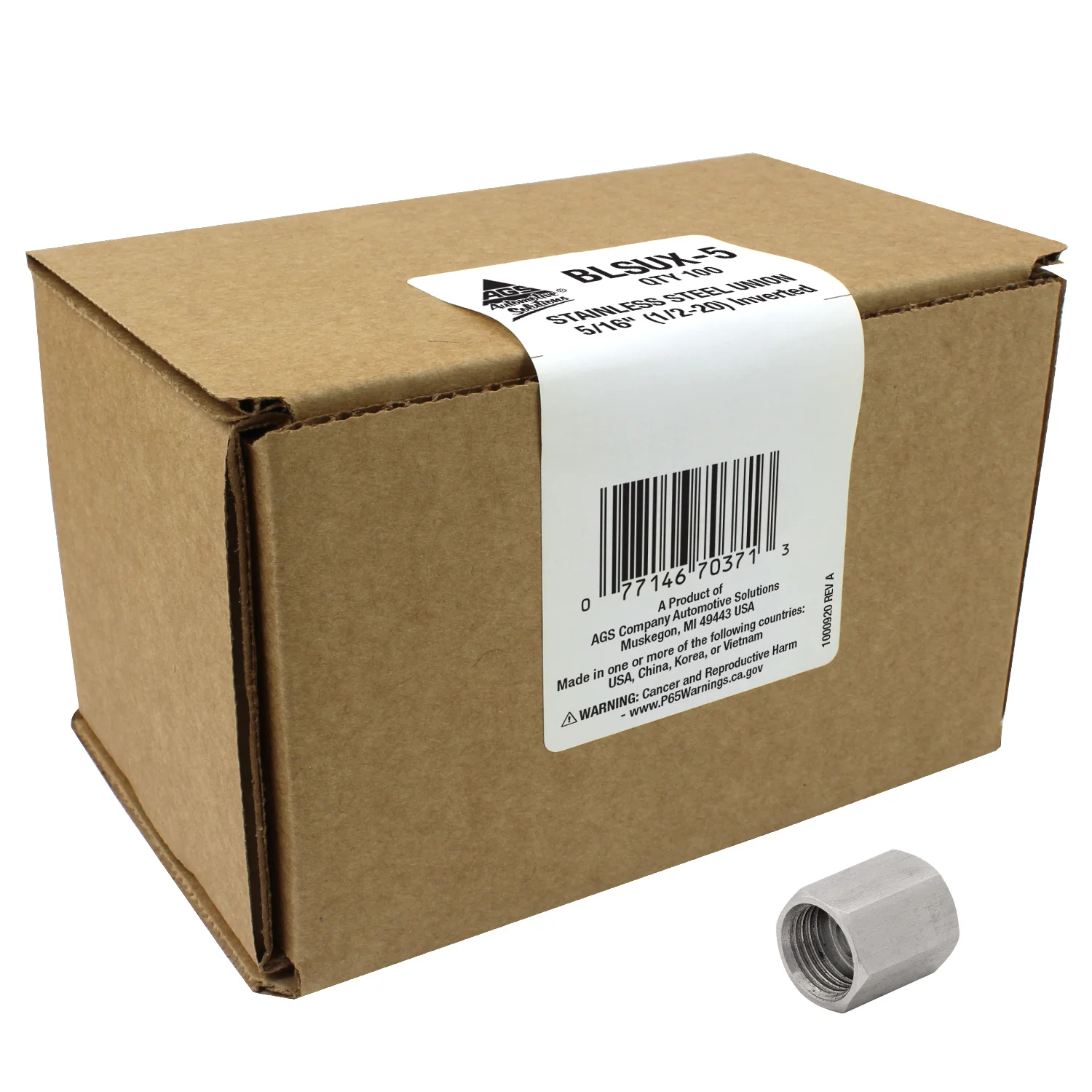 Union, Stainless Steel, 5/16" (1/2-20 I) - Image 3