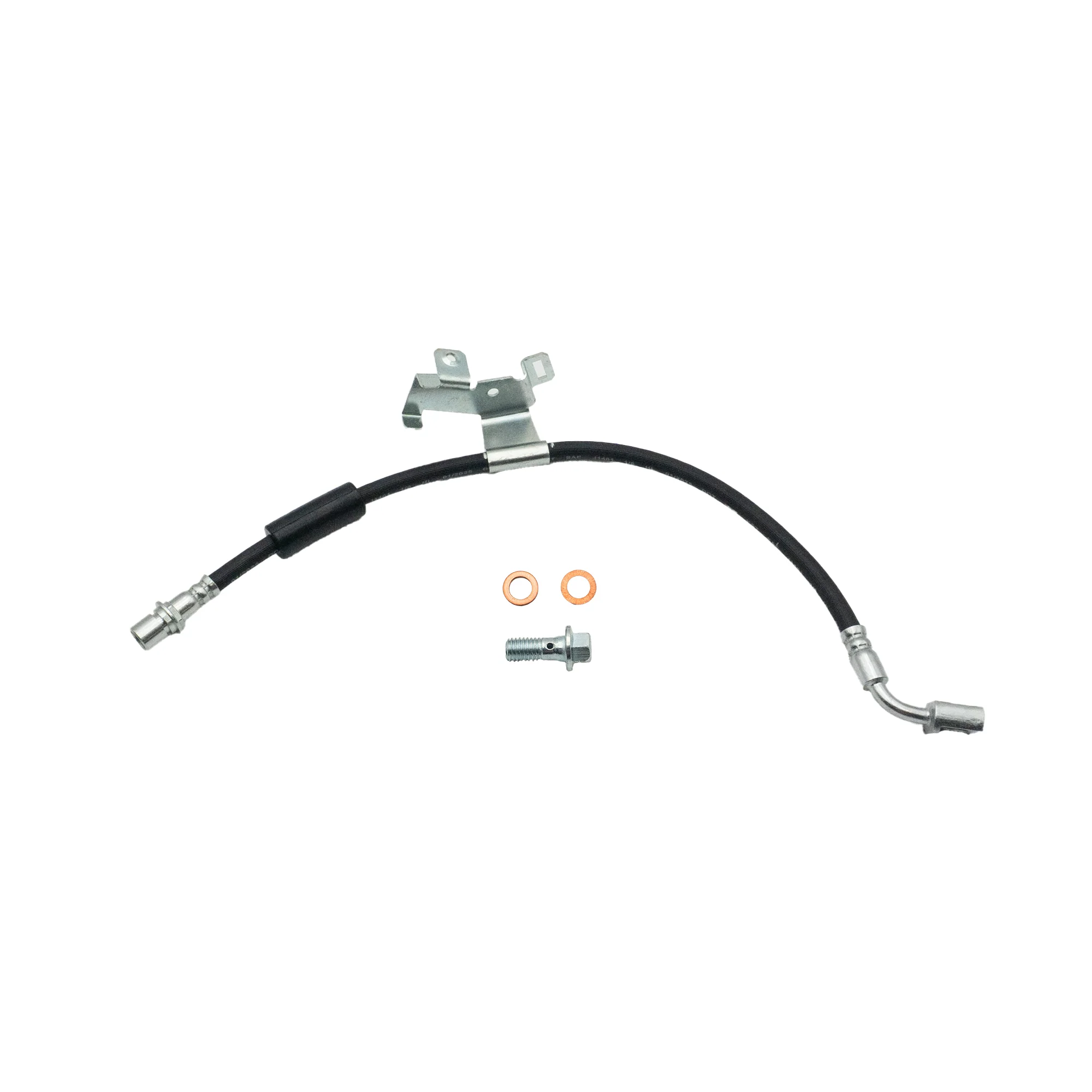 2007-2020 Multi-Vehicle Application Front Left Rubber Brake Hose | AGS-KT70183N - Image 2