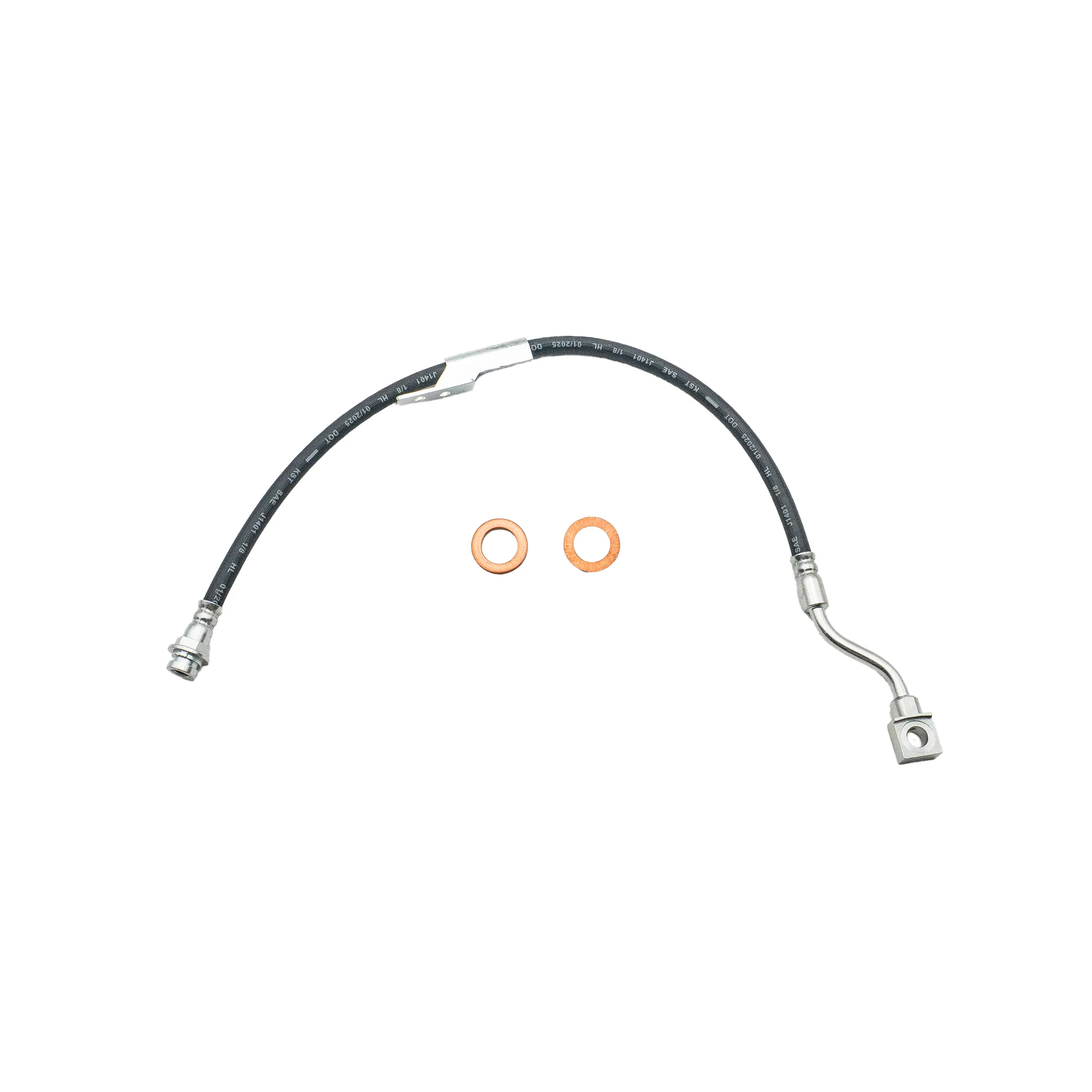 1988-2000 Multi-Vehicle Application Front Left Rubber Brake Hose | AGS-KT70398