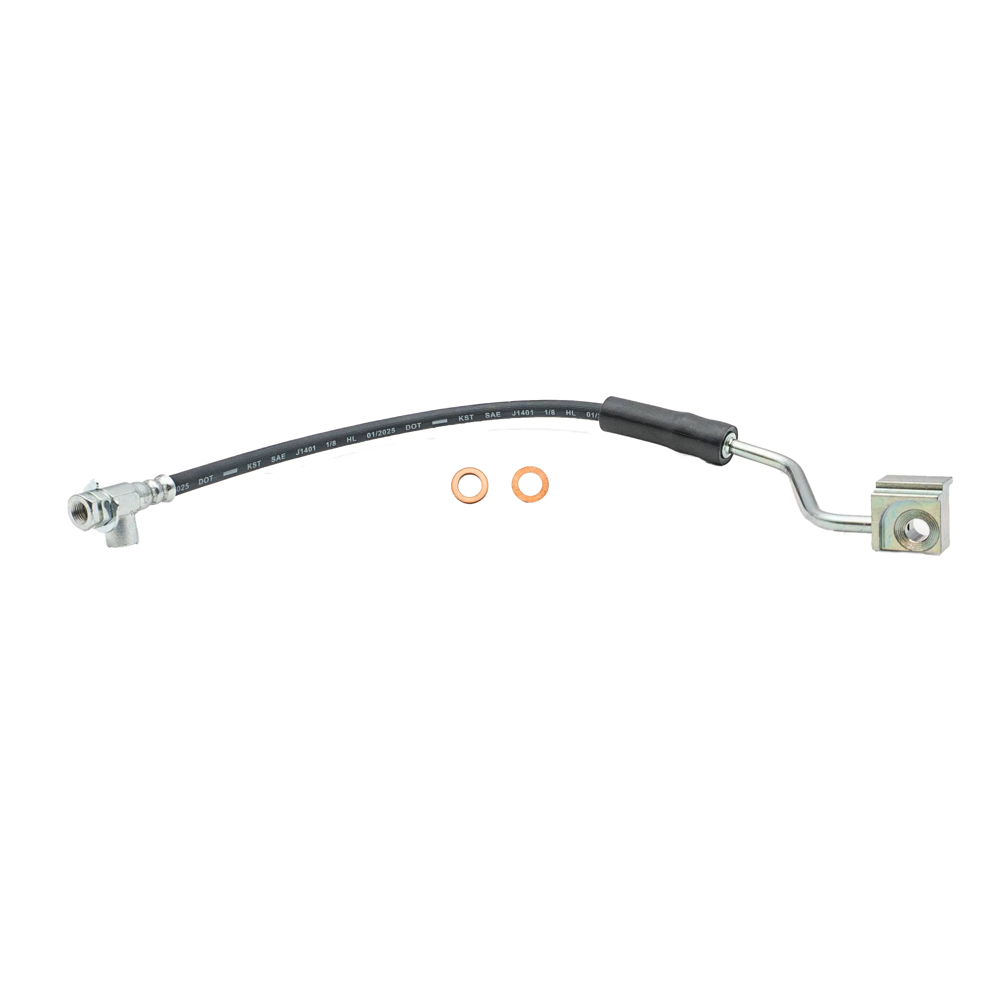 1990-1996 Ford Bronco & F-150 Front Left Rubber Brake Hose | AGS-KT60616 - Image 2