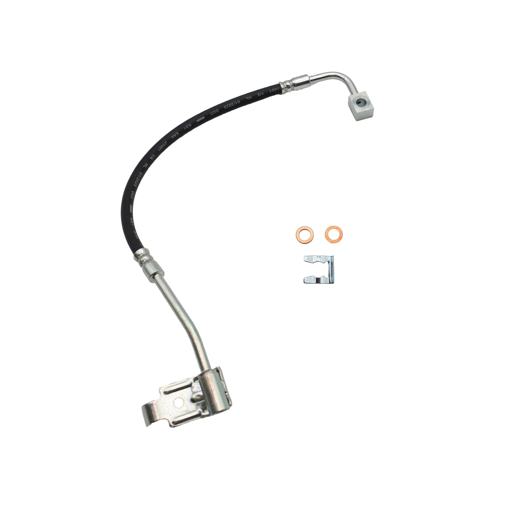 2007-2018 Jeep Wrangler & Wrangler JK Rear Right Rubber Brake Hose | AGS-KT80358 - Image 5