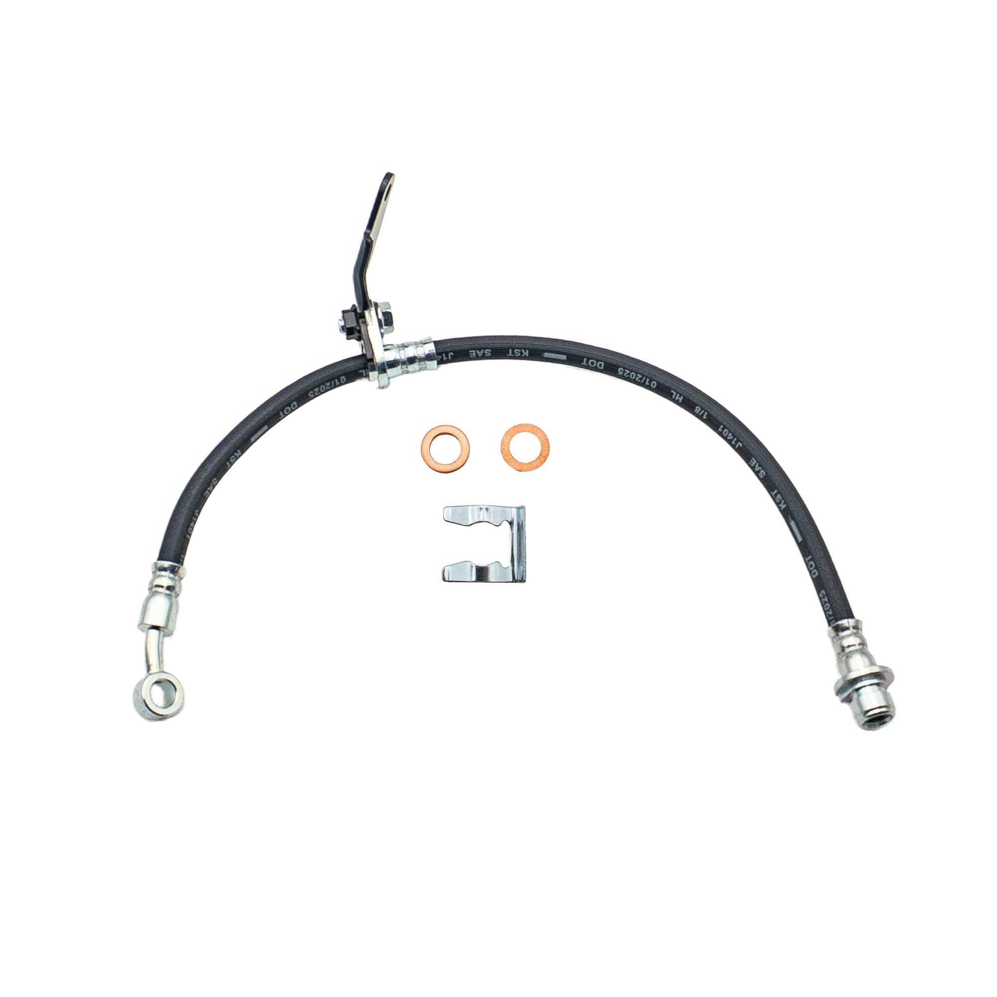 2003-2008 Acura TL, Acura TSX +1 More Front Right Rubber Brake Hose | AGS-KT40334 - Image 2