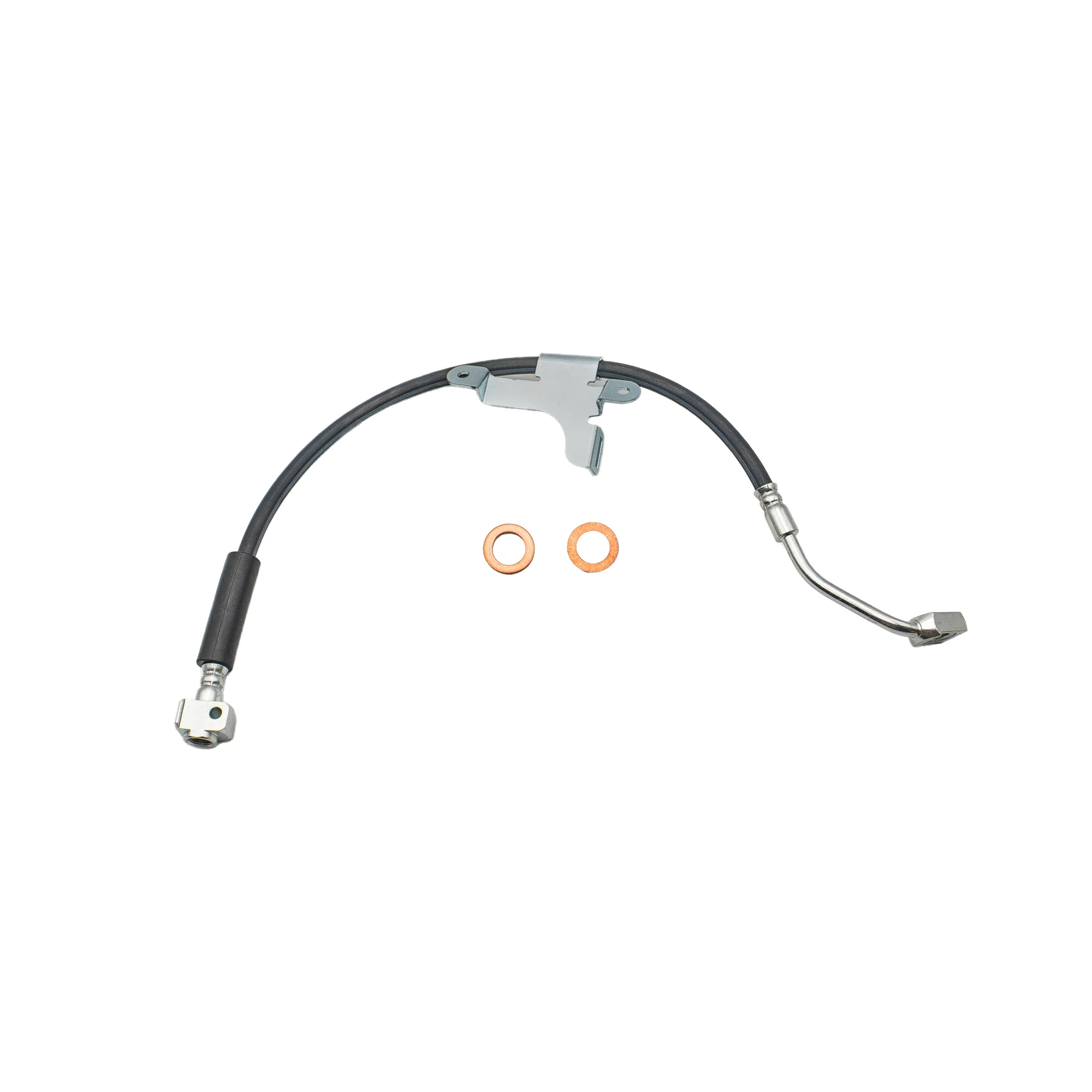 2002-2006 Multi-Vehicle Application Front Left Rubber Brake Hose | AGS-KT70119 - Image 2