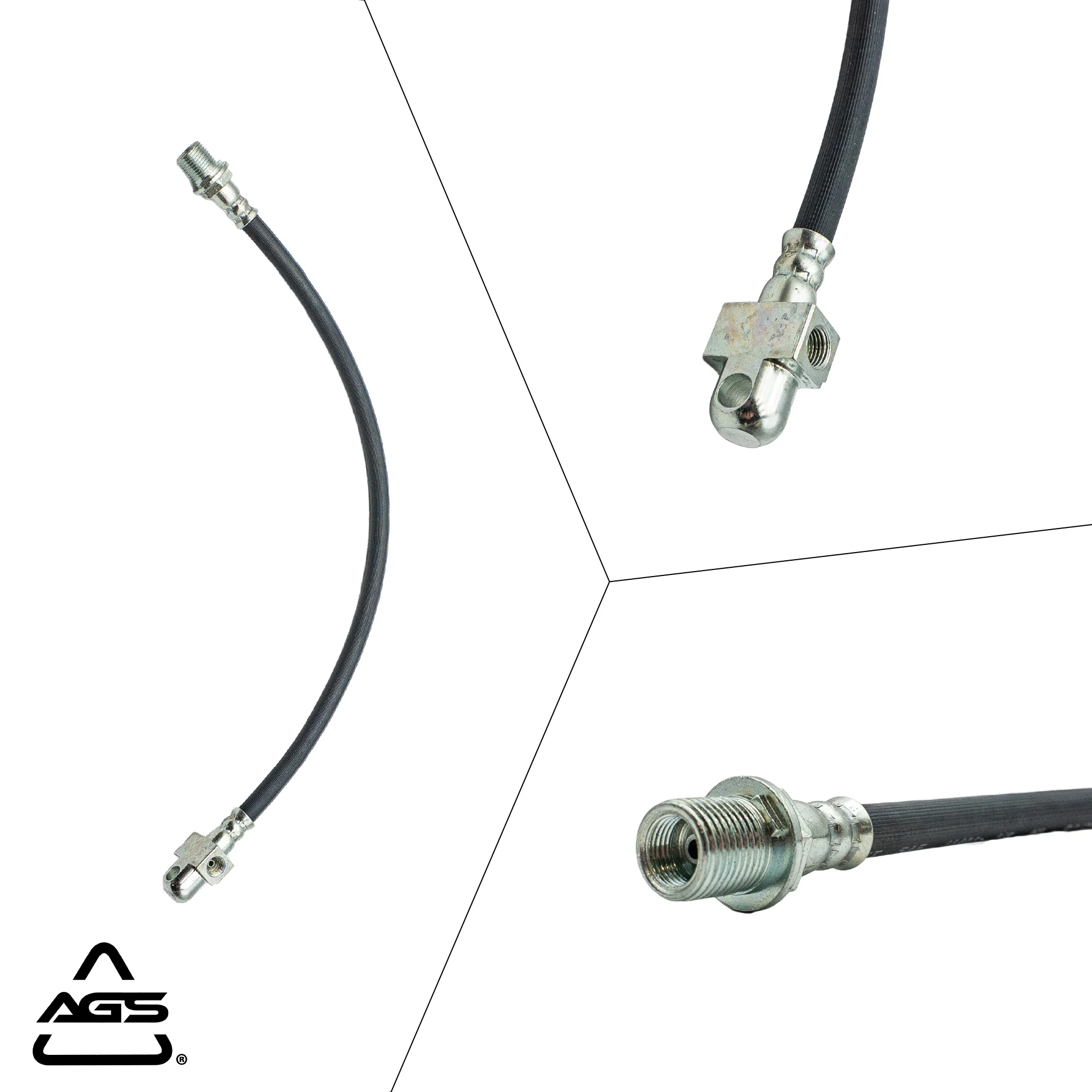 1988-2002 Multi-Vehicle Application Rear Rubber Brake Hose | AGS-KT70053