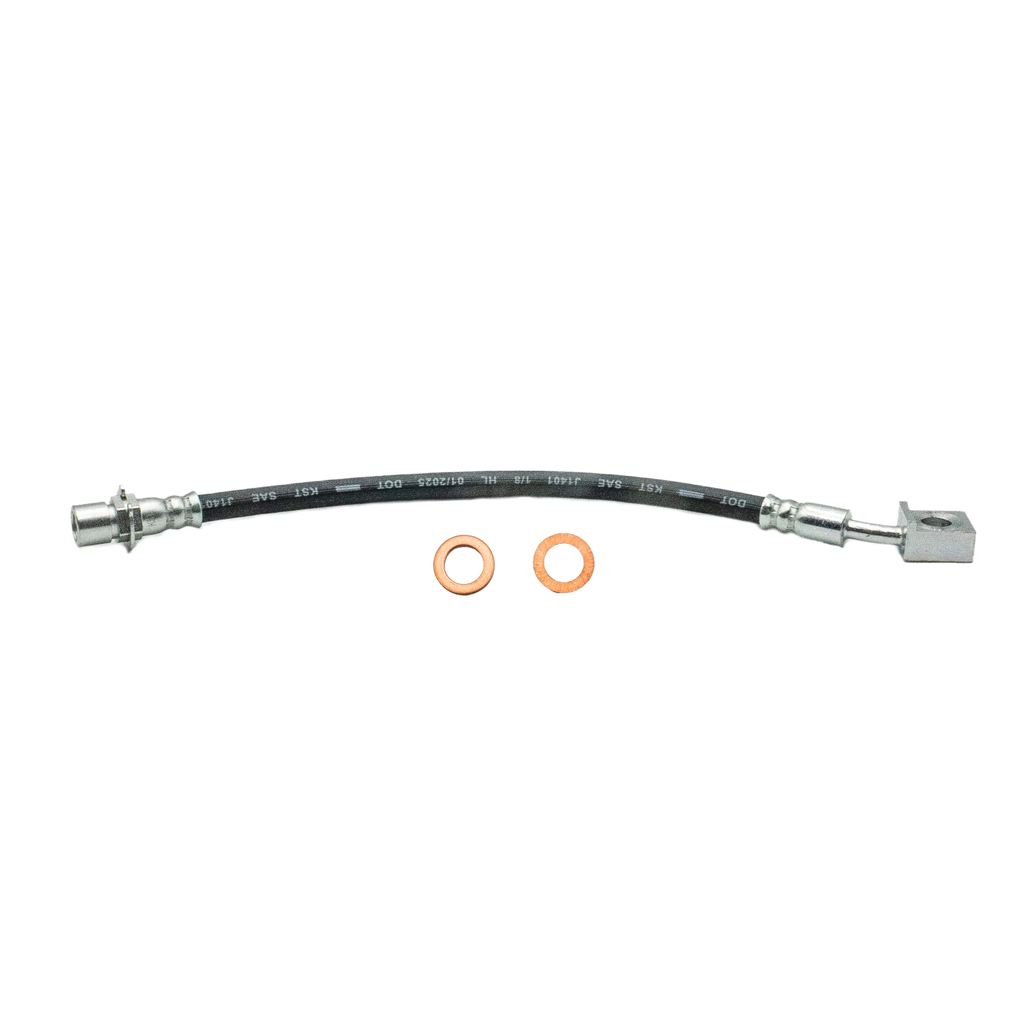 2007-2014 Multi-Vehicle Application Rear Right Rubber Brake Hose | AGS-KT70177 - Image 2