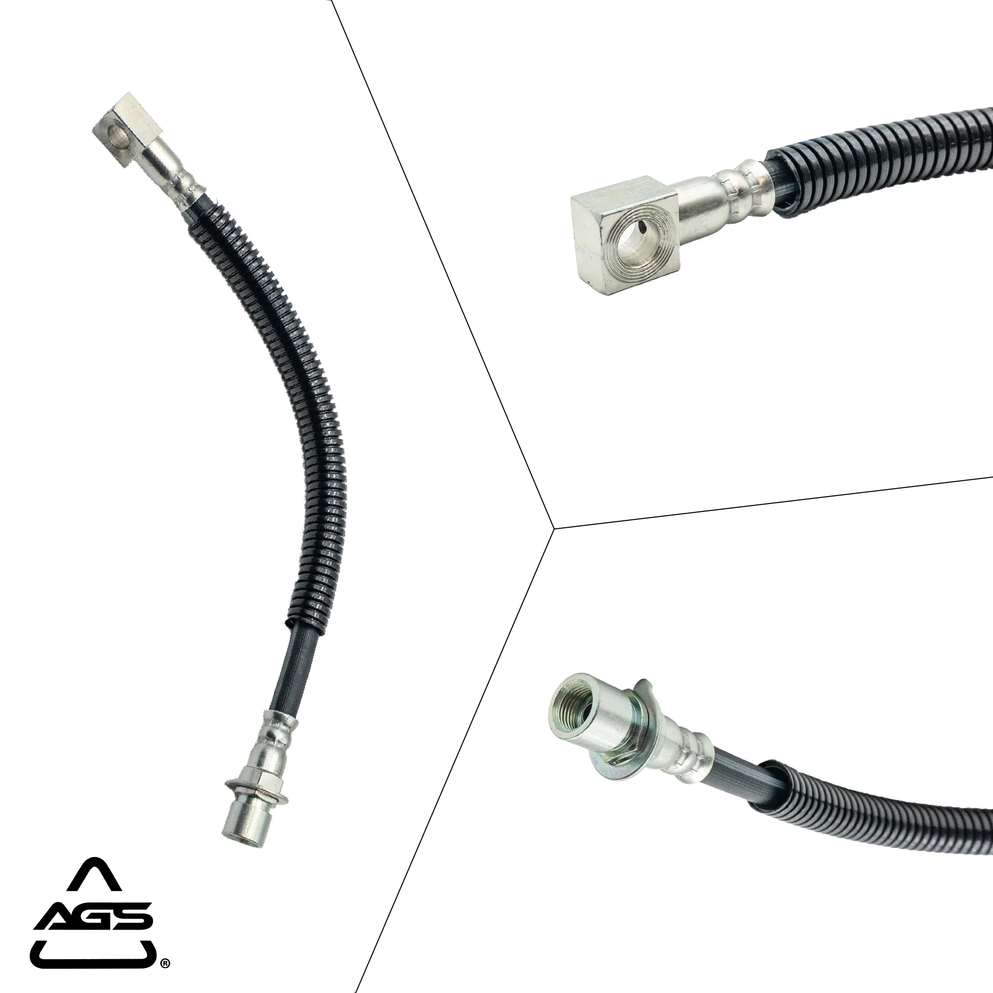 2000-2002 Chevrolet S10, GMC Sonoma +1 More Front Rubber Brake Hose | AGS-KT70339