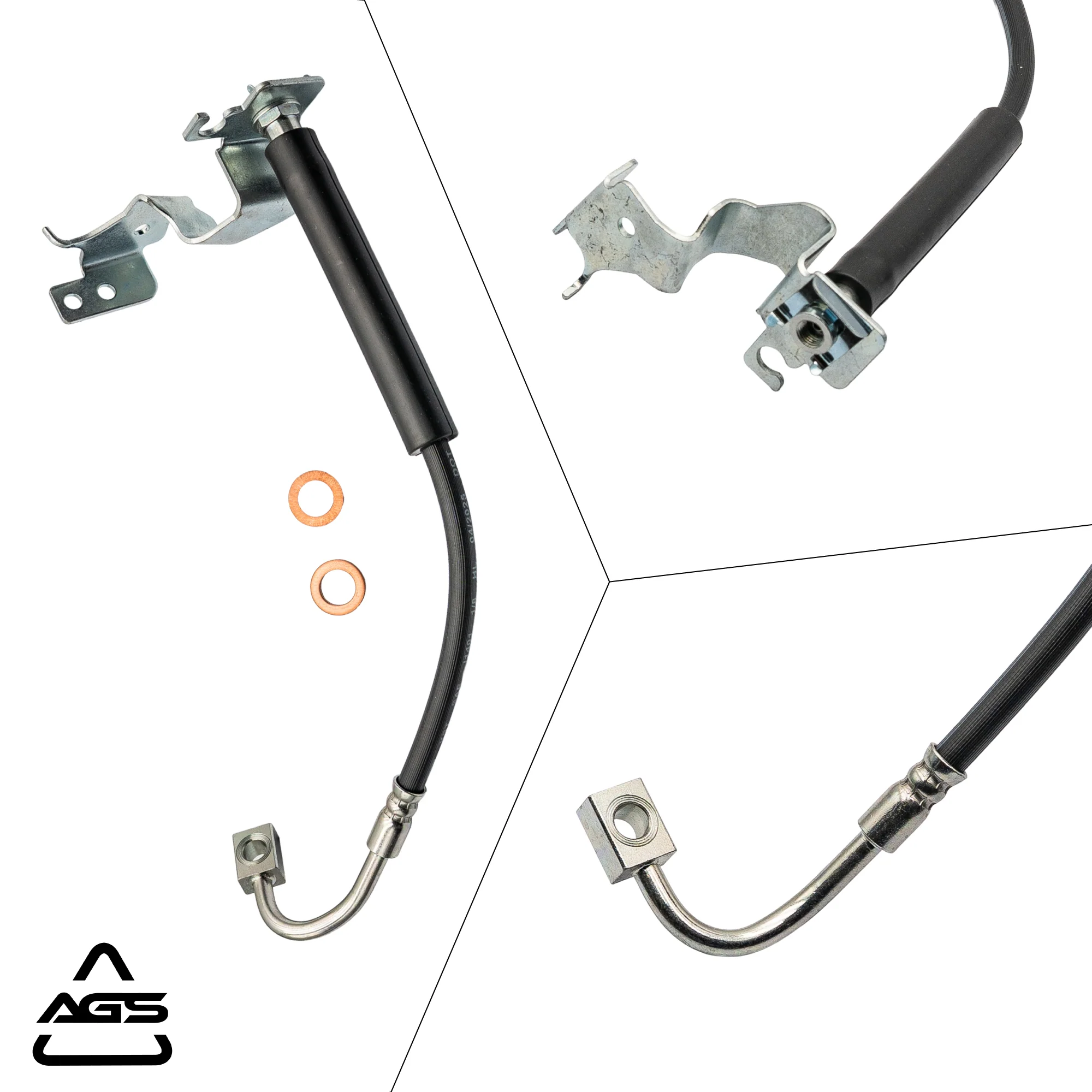 2008-2011 Chrysler Town & Country Front Right Rubber Brake Hose | AGS-KT80318 - Image 5