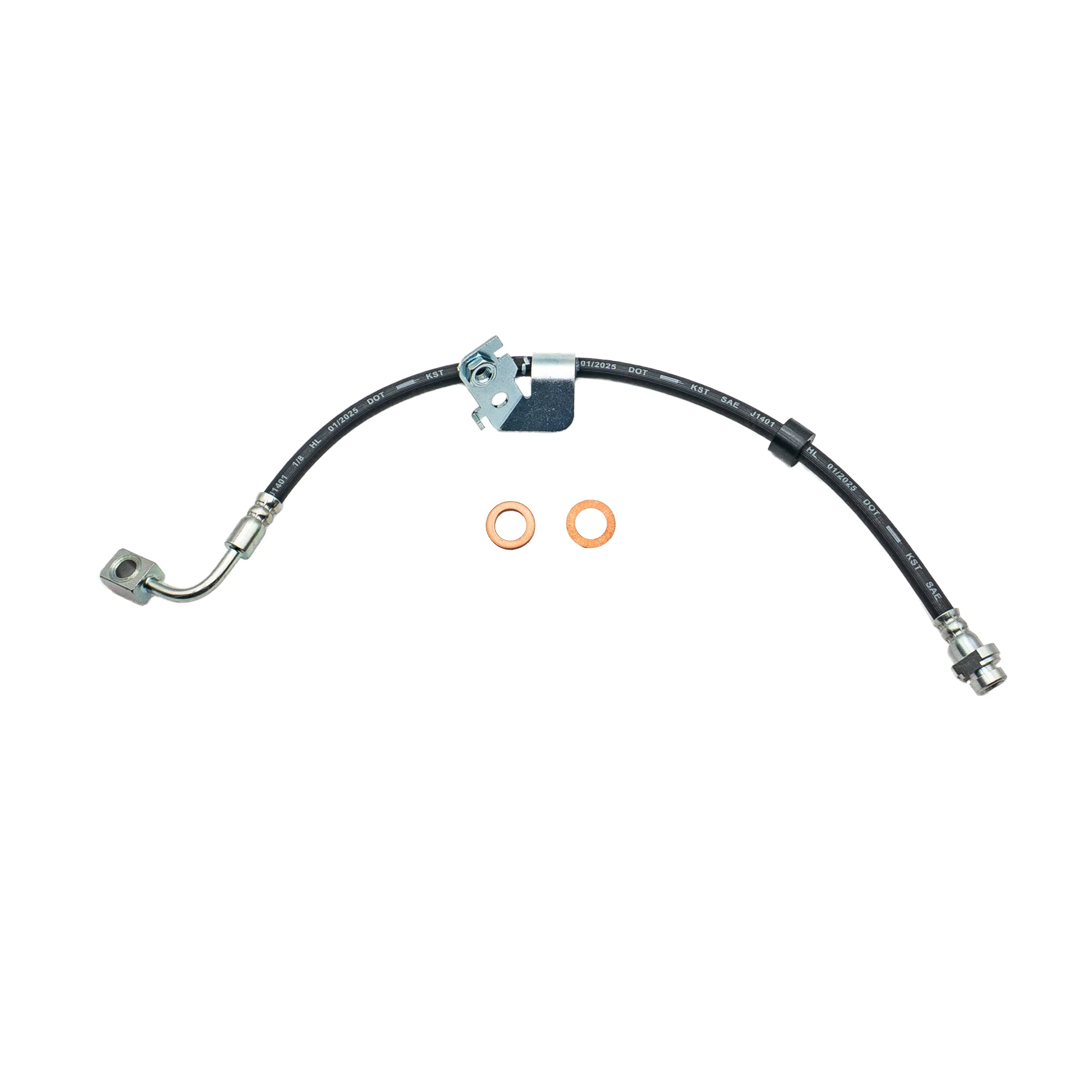 2009-2017 Dodge Journey Front Left Rubber Brake Hose | AGS-KT80400 - Image 2