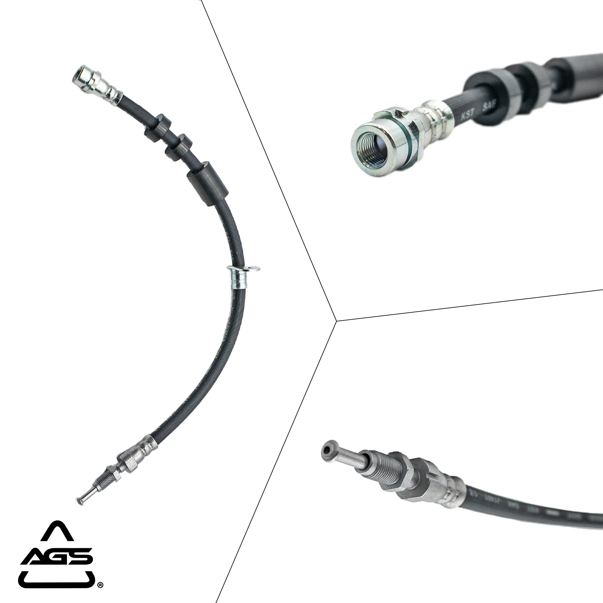 2012-2023 Ford C-Max, Ford Focus +1 More Front Rubber Brake Hose | AGS-KT60480