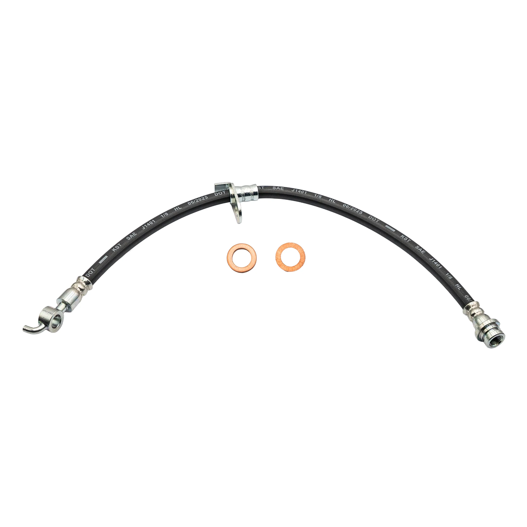 2007-2015 Ford Edge / Lincoln MKX Front Rubber Brake Hose | AGS-KT60047 - Image 2
