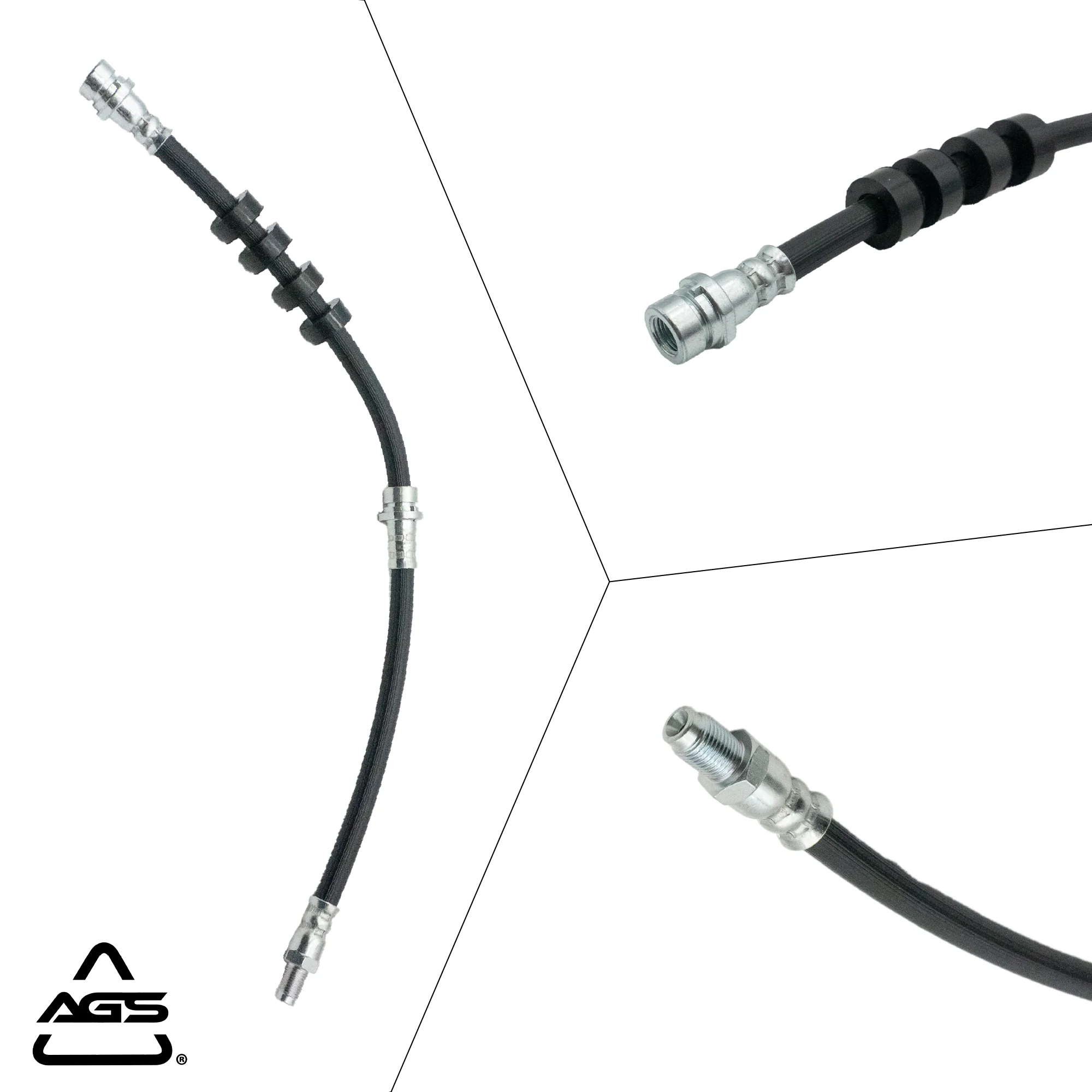 2008-2012 Ford Escape, Mazda Tribute +1 More Front Rubber Brake Hose | AGS-KT60101