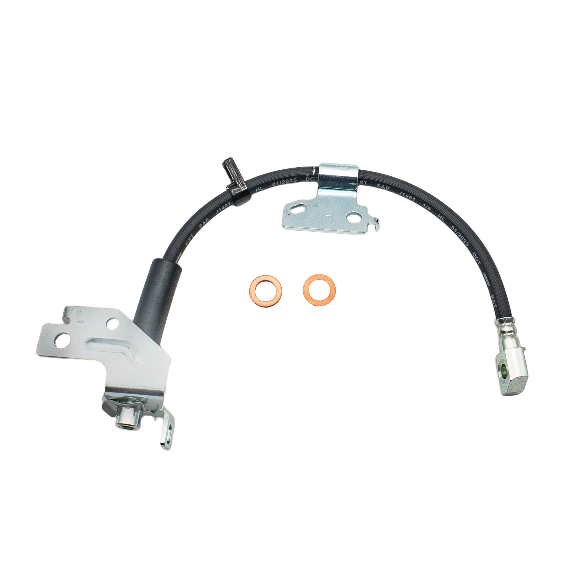 2007-2010 Ford Expedition / Lincoln Navigator Front Left Rubber Brake Hose | AGS-KT60104 - Image 2