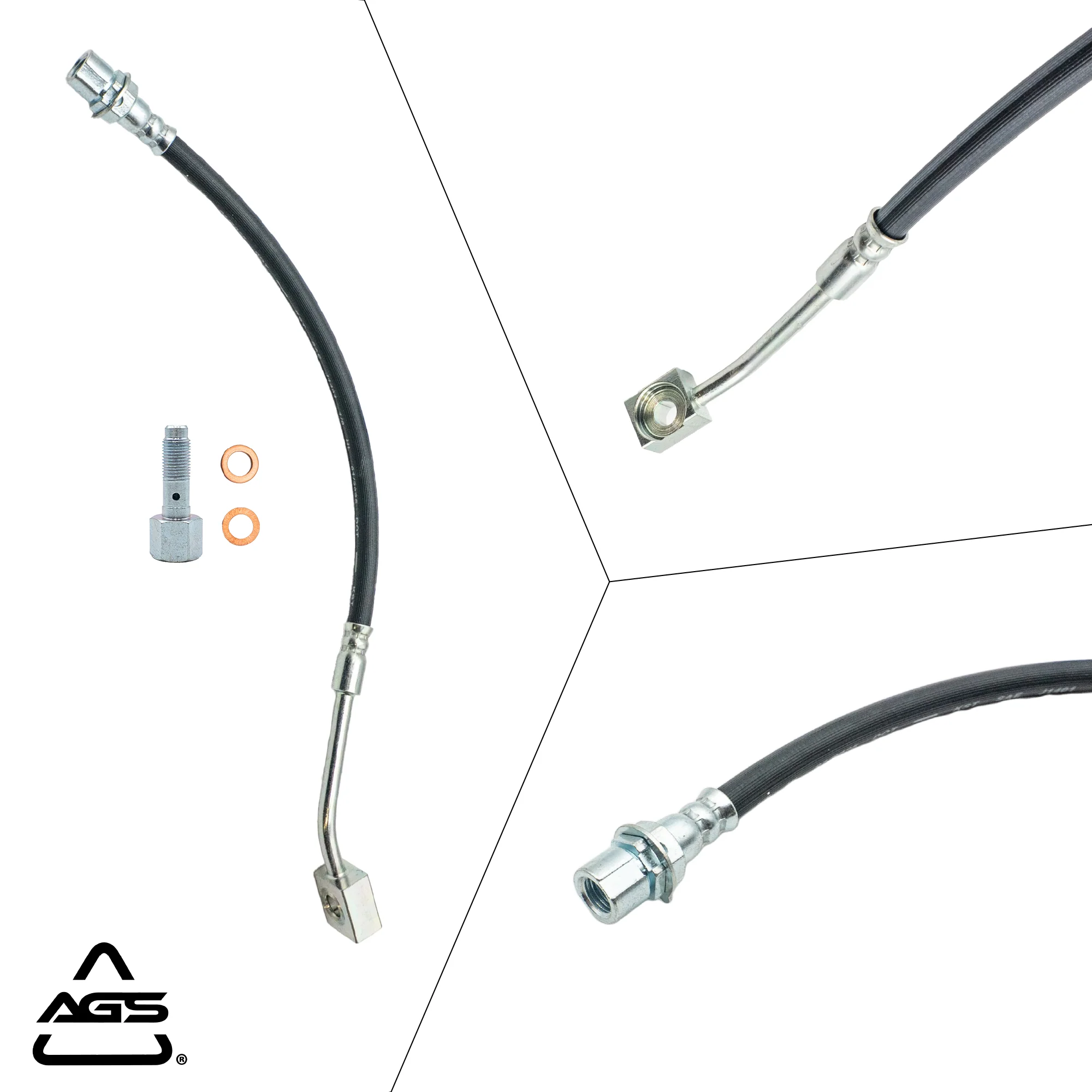 1999-2004 Ford Mustang Front Right Rubber Brake Hose | AGS-KT60332