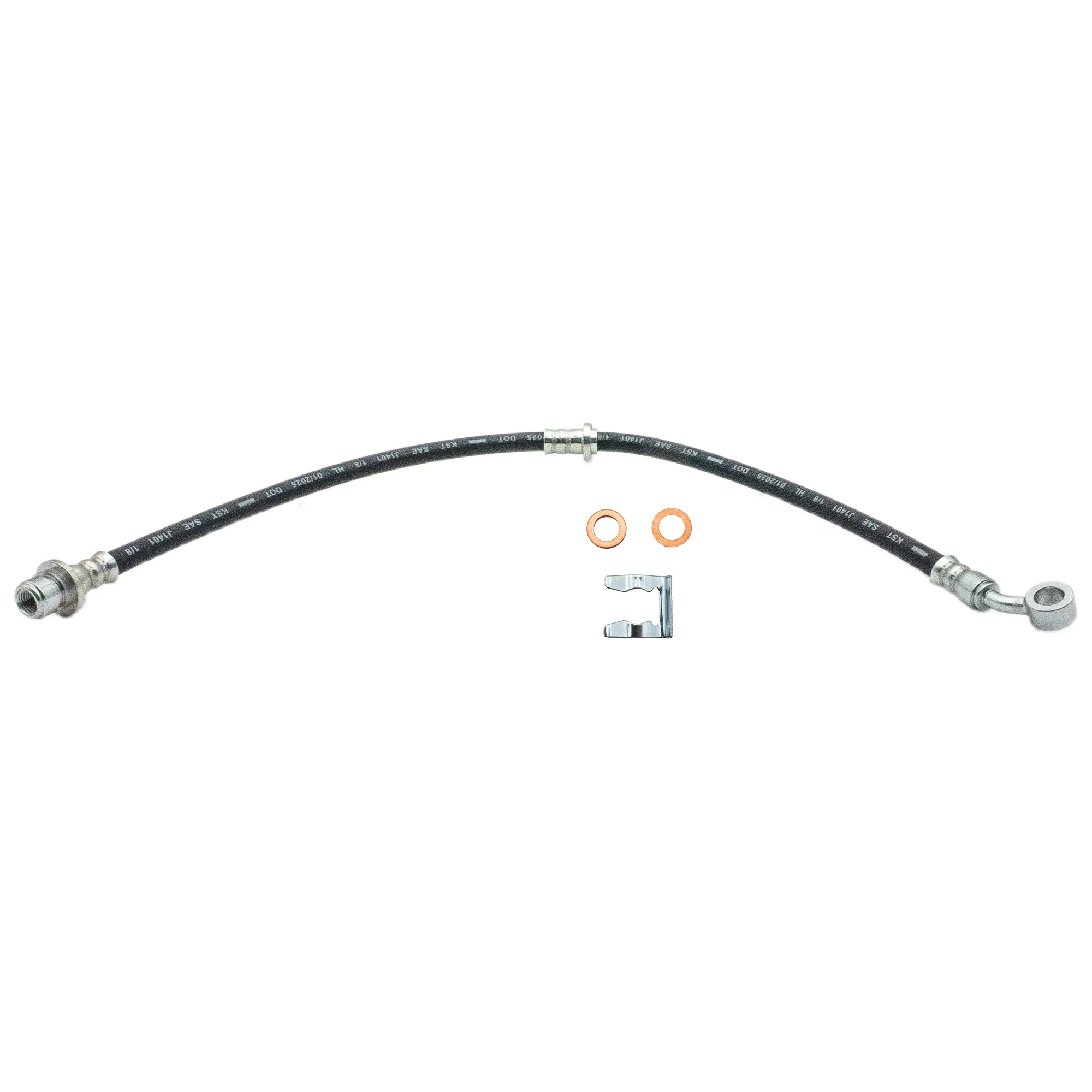 2001-2005 Honda Civic Front Right Rubber Brake Hose | AGS-KT40463 - Image 2