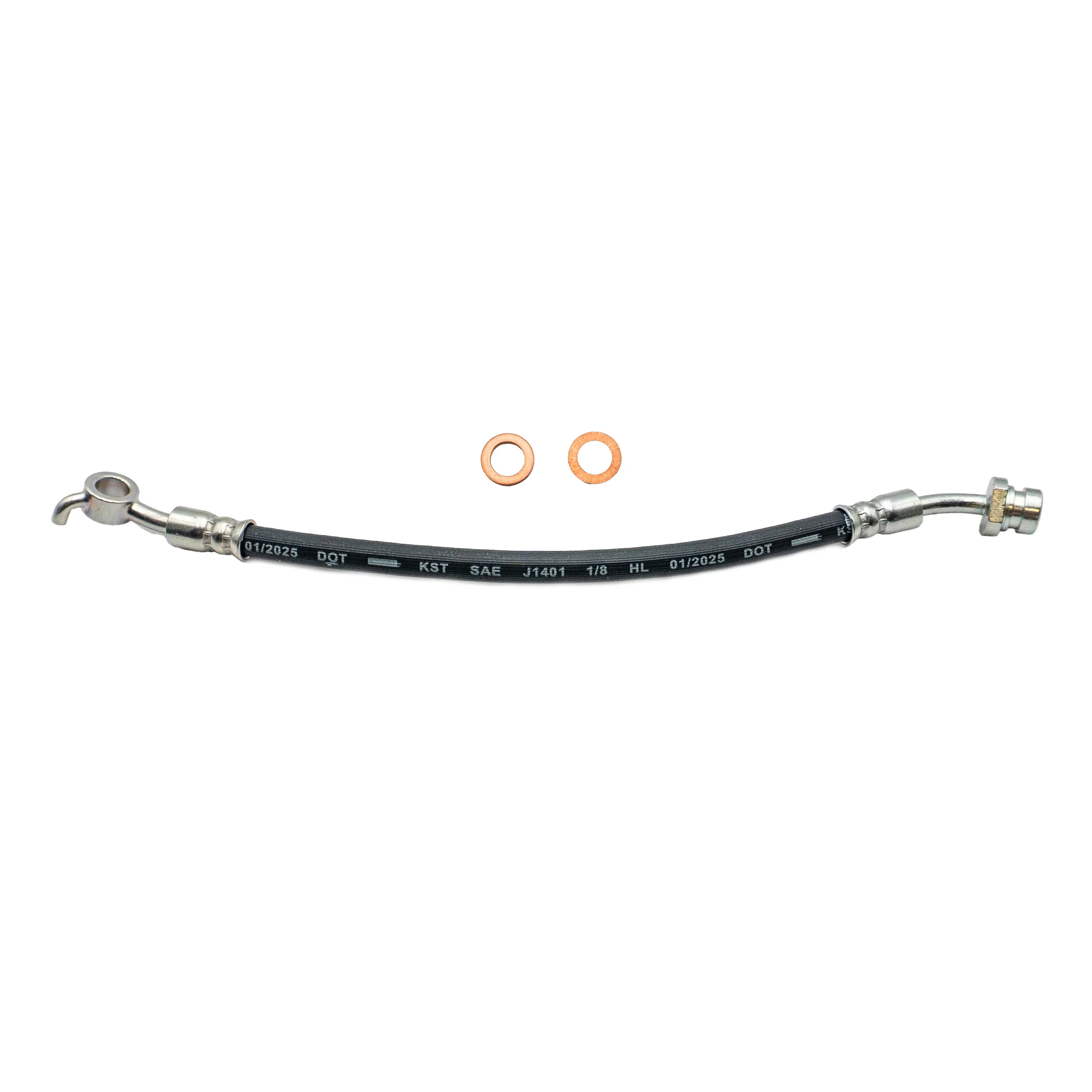 2011-2016 Hyundai Azera, Hyundai Sonata +2 More Rear Left Rubber Brake Hose | AGS-KT40860N - Image 2