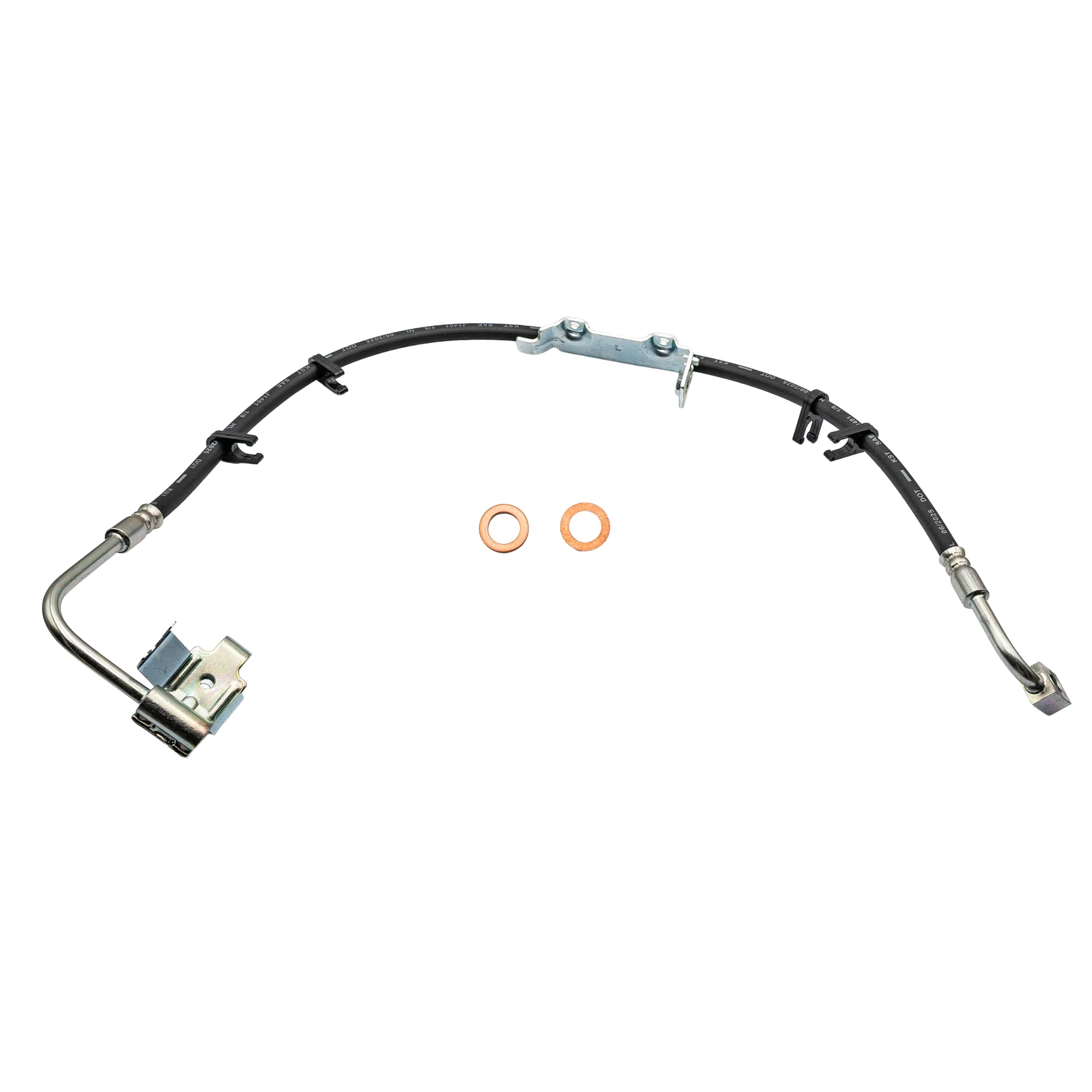 2011-2013 Jeep Wrangler Front Left Rubber Brake Hose | AGS-KT80470