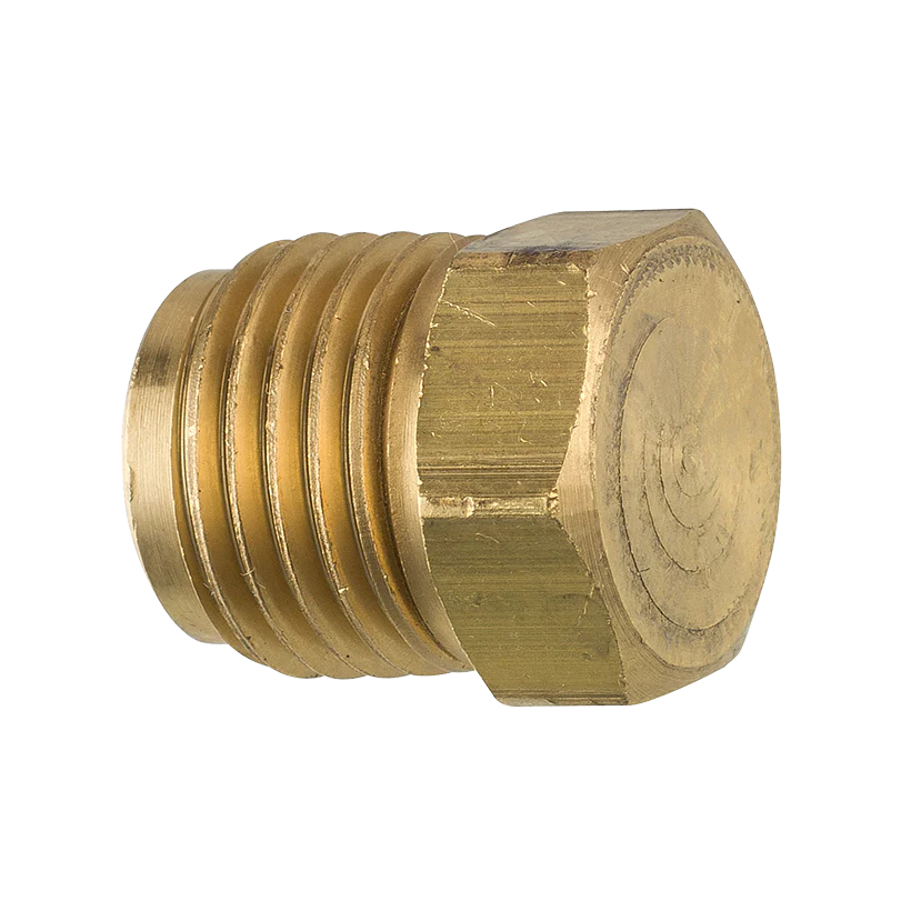 Brass Plug, 5/16" Tube (1/2-20 Inverted)