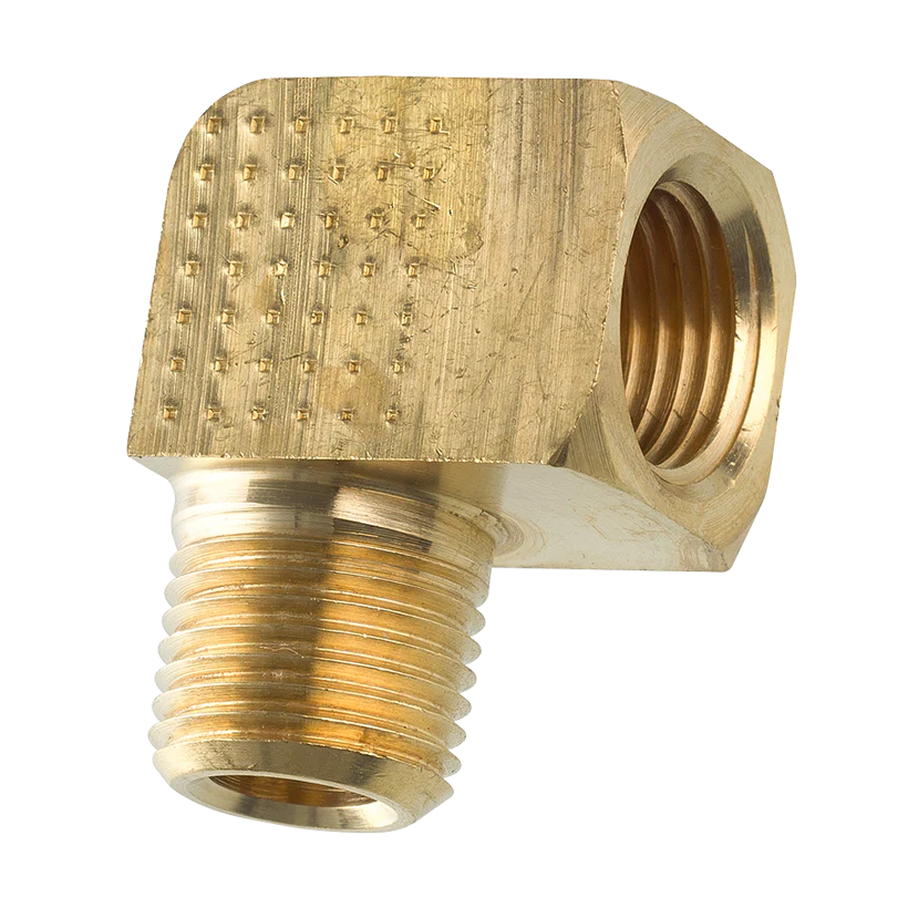 Brass Street Elbow, Male (1/8-27 NPT), Female (1/8-27 NPT)