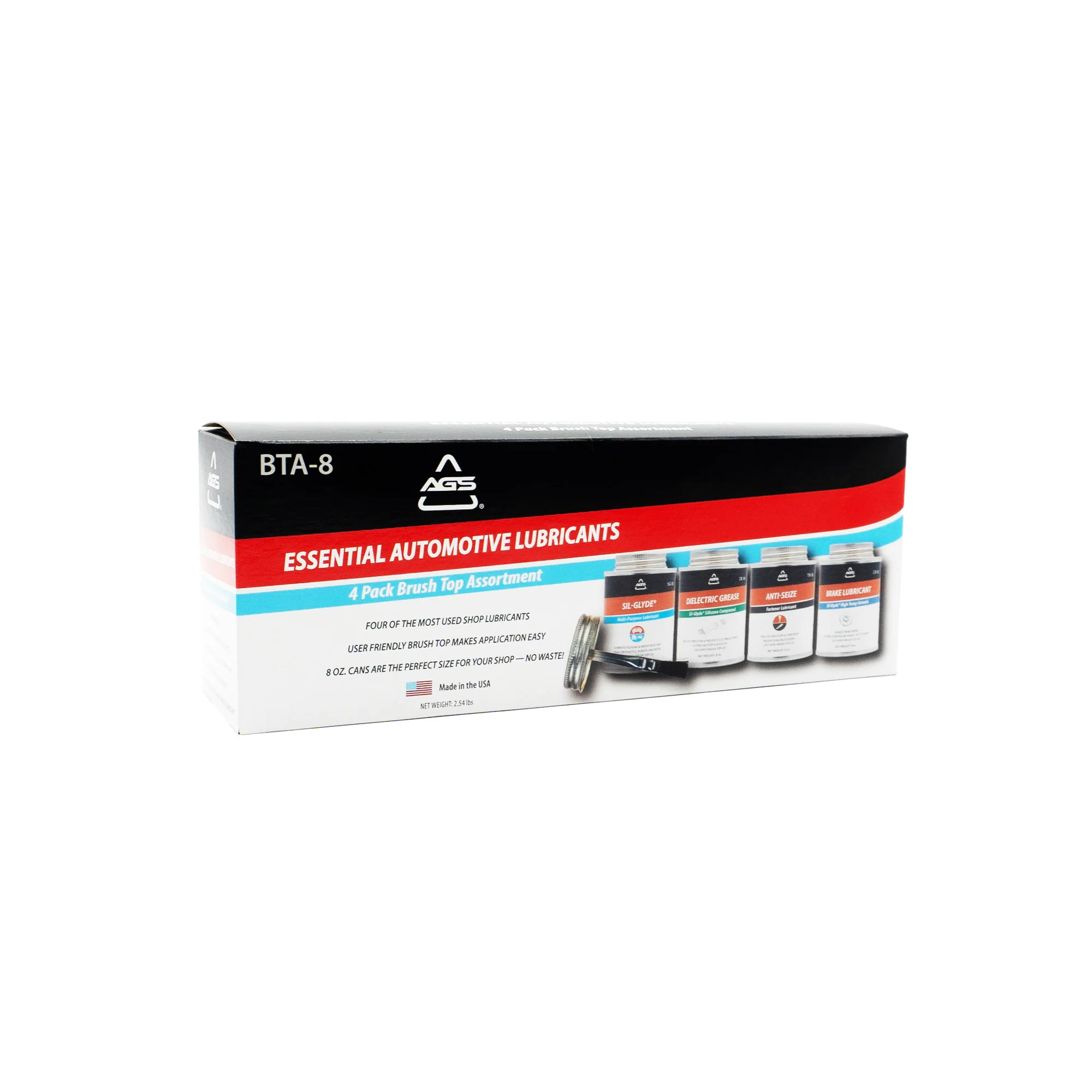 Brush Top Auto Shop Kit, 8 oz