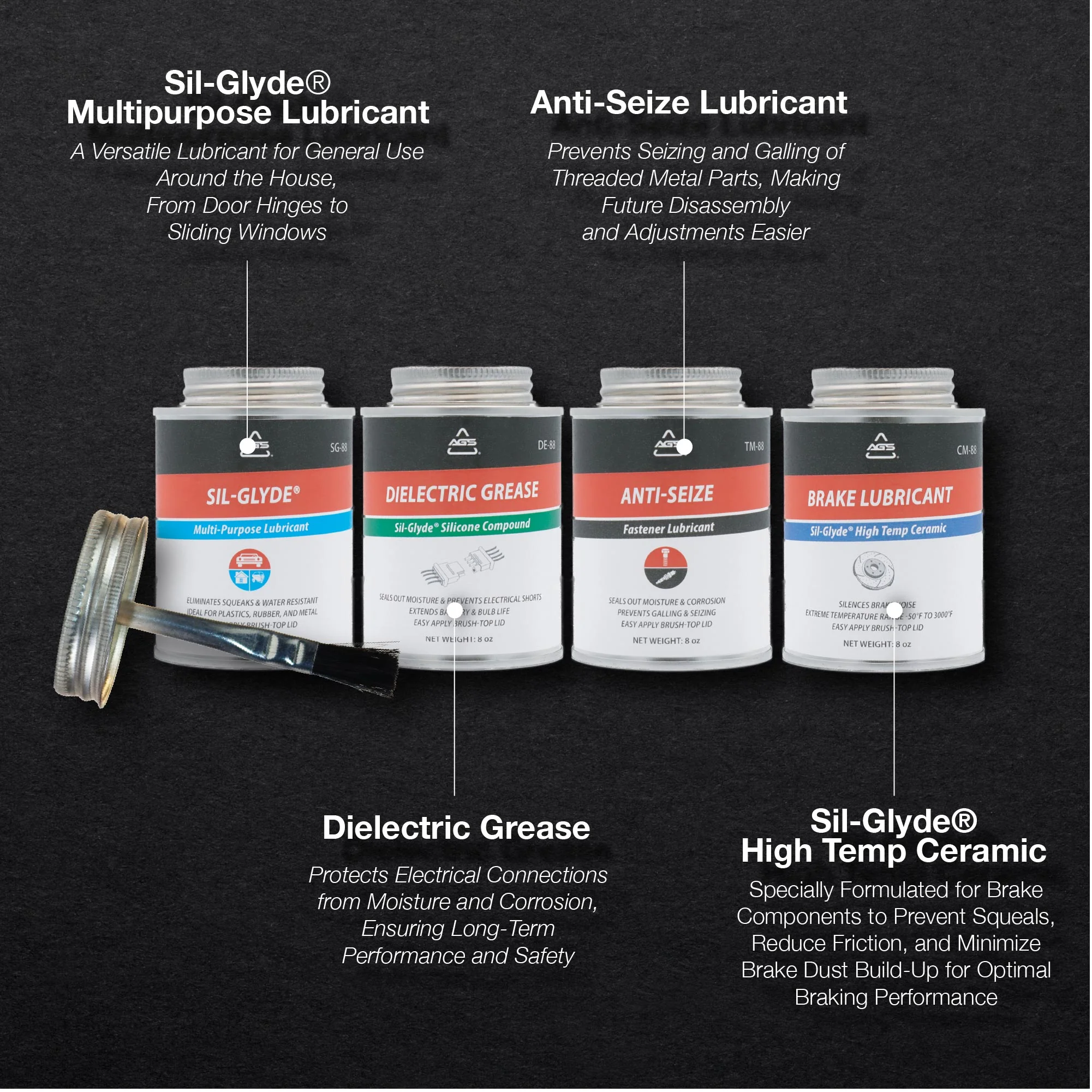 Brush Top Auto Shop Kit, 8 oz - Image 7