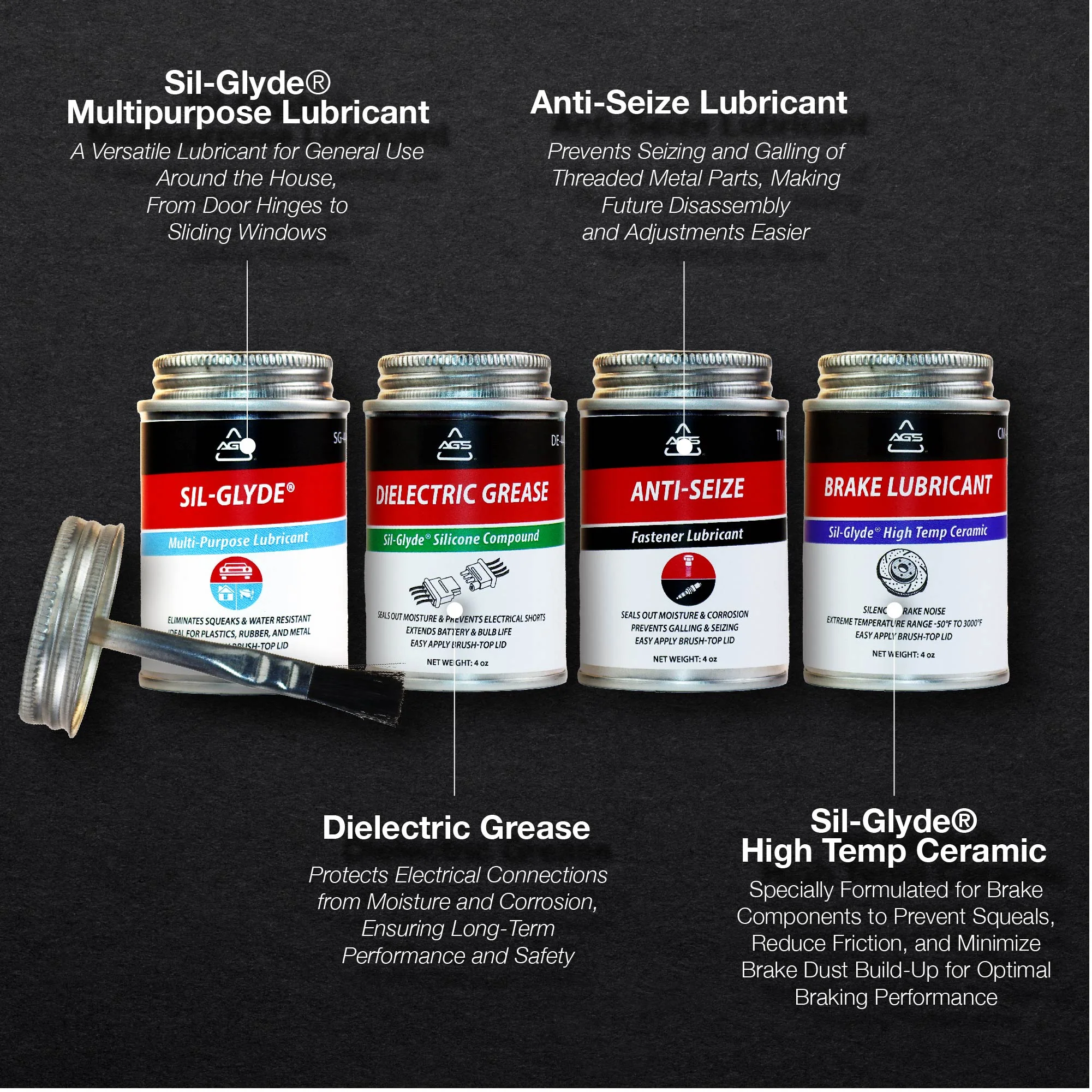 Brush Top Auto Shop Kit, 4 oz - Image 6