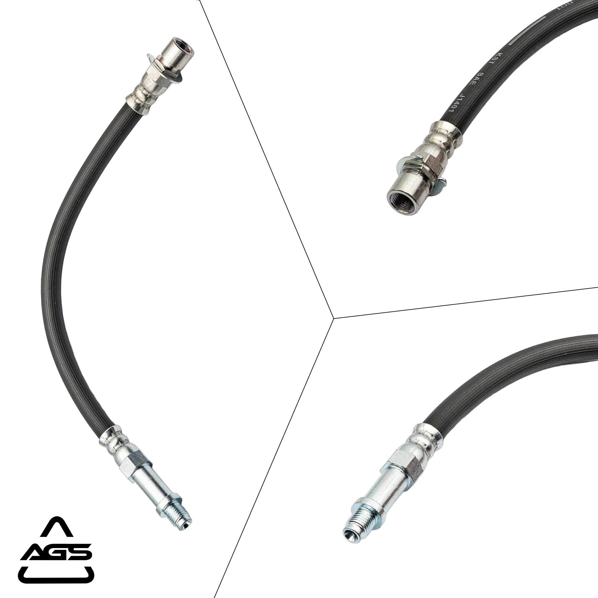 1960-1968 Multi-Vehicle Application Front Rubber Brake Hose | AGS-KT70066 - Image 4