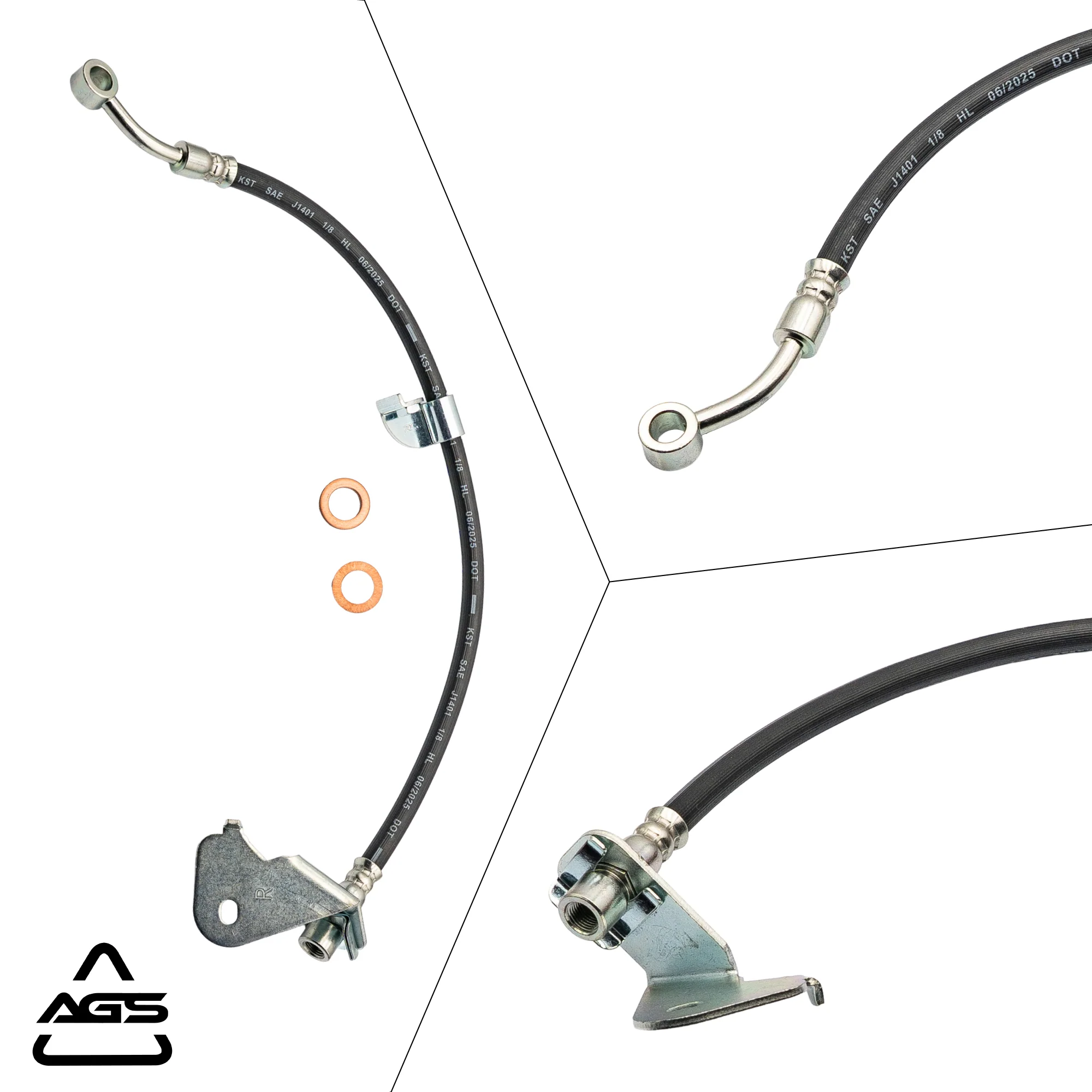 2008-2015 Chevrolet Captiva Sport / Saturn Vue Rear Right Rubber Brake Hose | AGS-KT70831 - Image 5