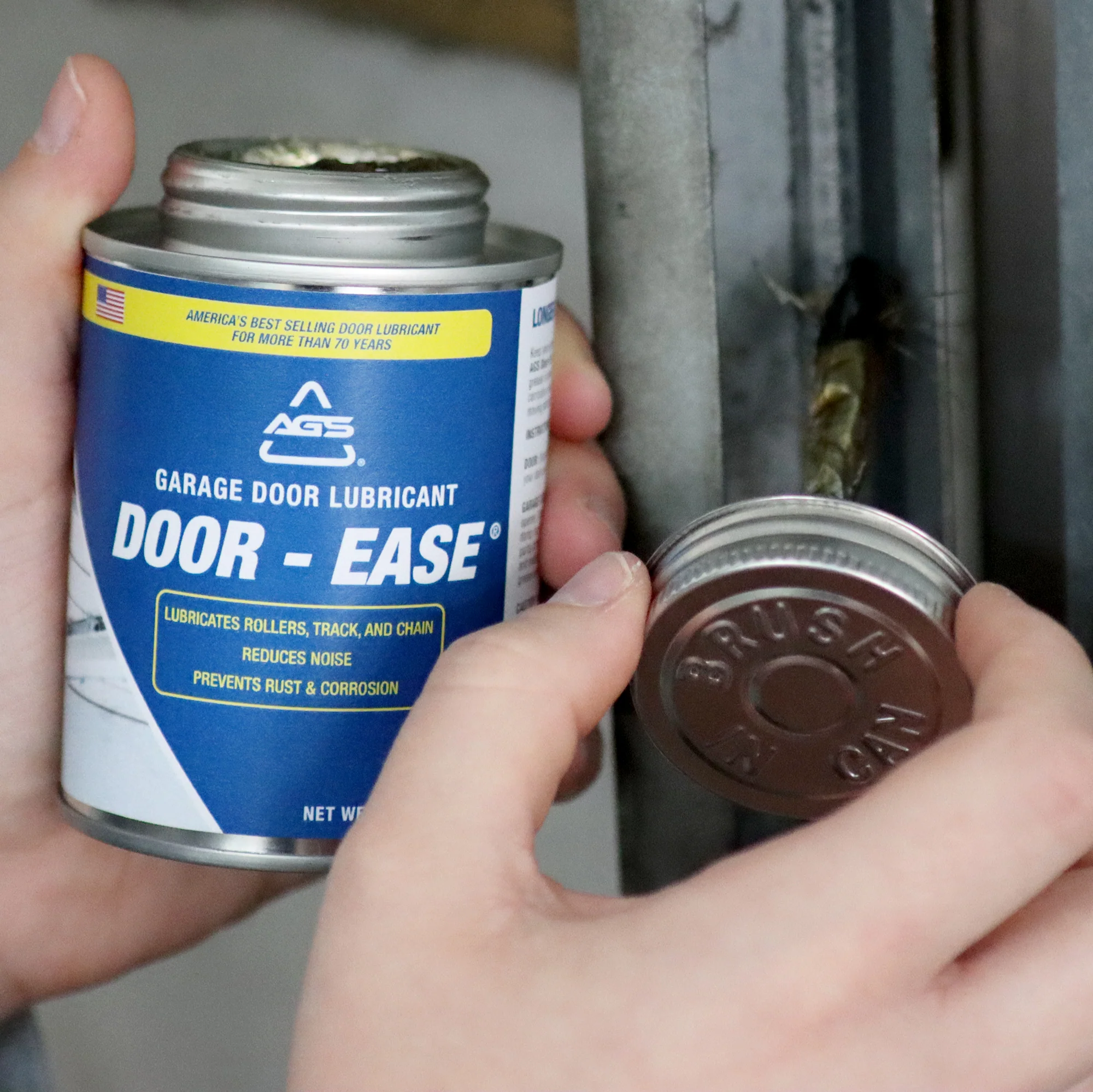 DOOR-EASE GARAGE DOOR LUBRICANT - 8OZ BRUSH TOP - Image 4