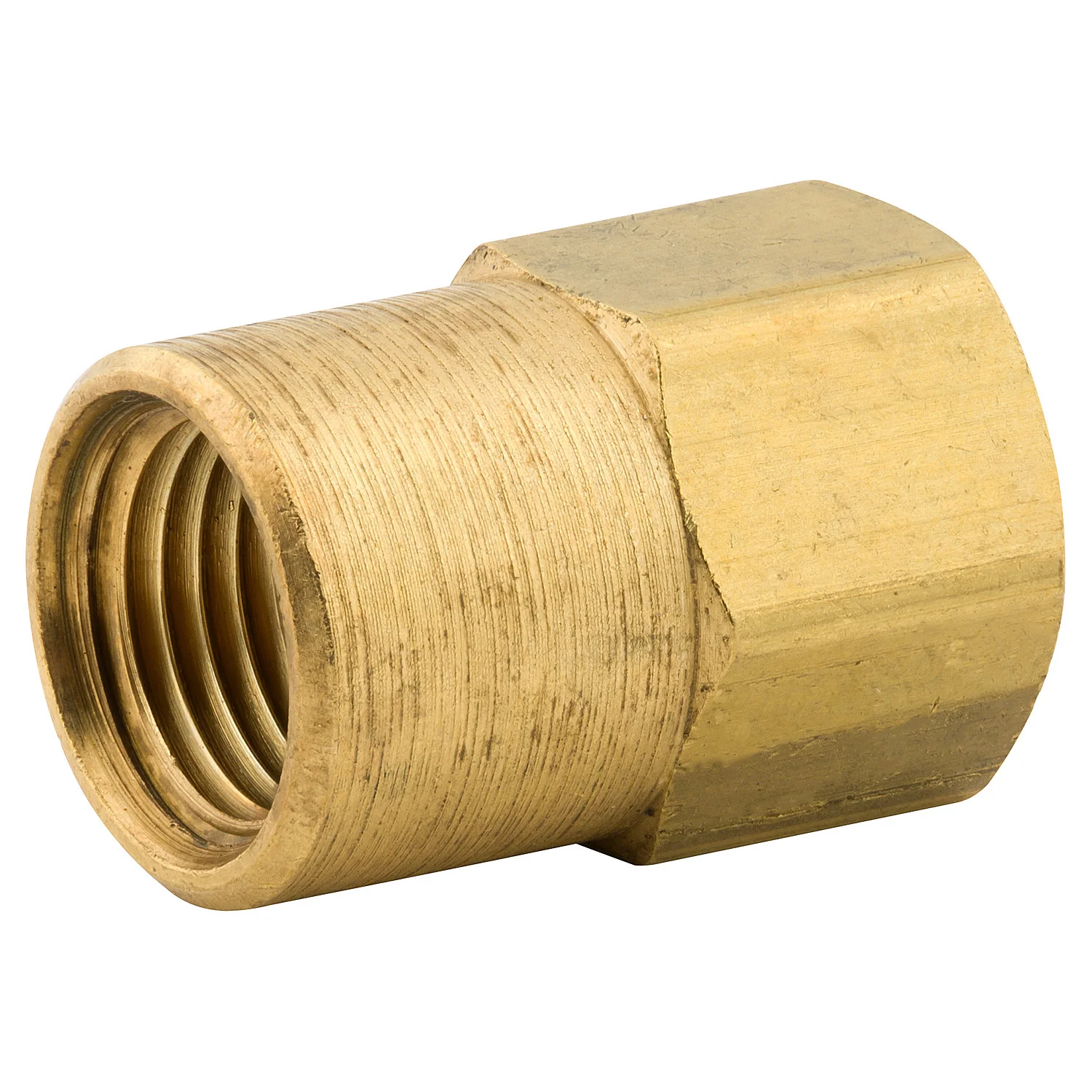 F Connector, Brass, F(3/8-24 I), F(1/8 NPT), Bag of 1