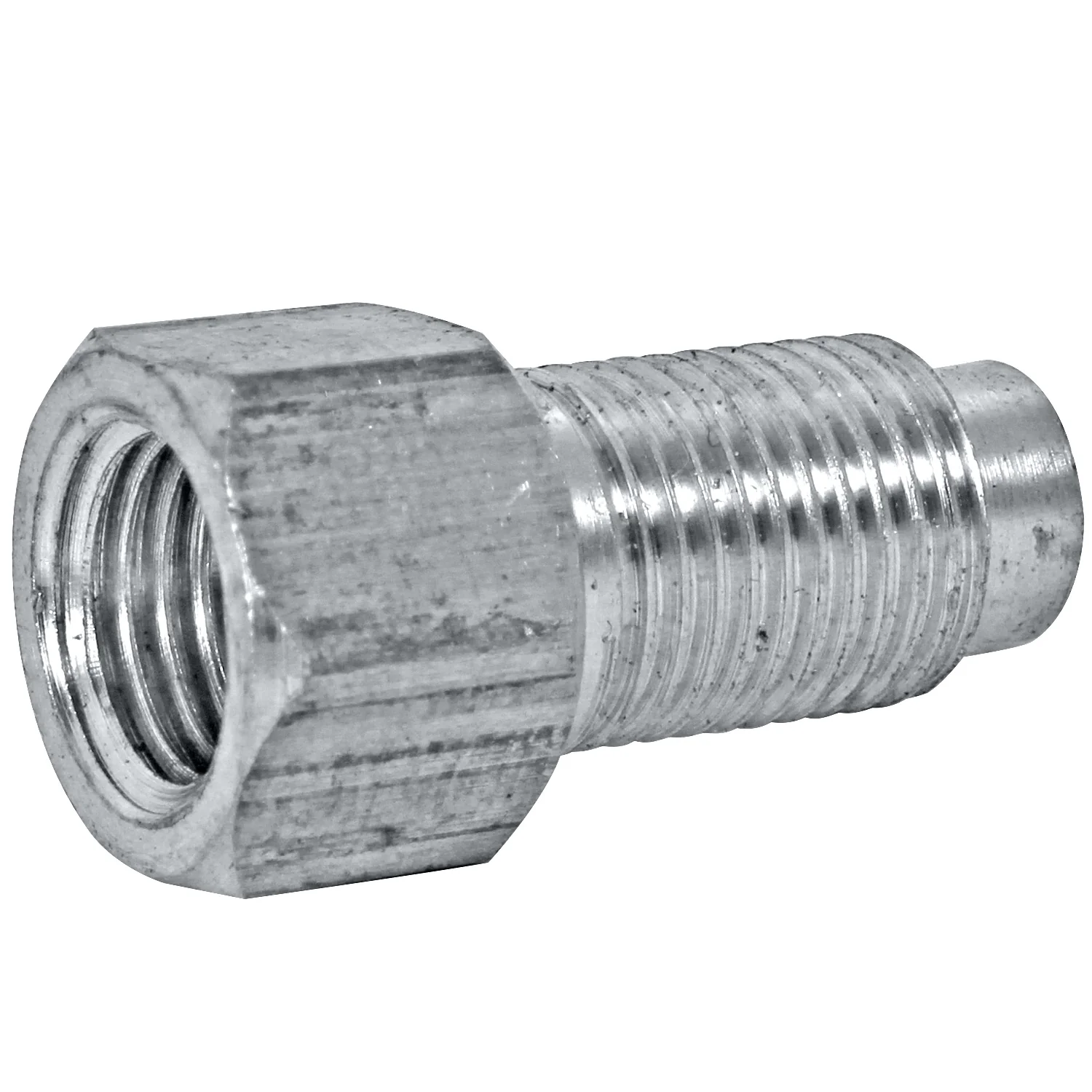 Stainless Steel Brake Line Adapter F(3/8-24 Inverted) × M(M10x1.0 Inverted)