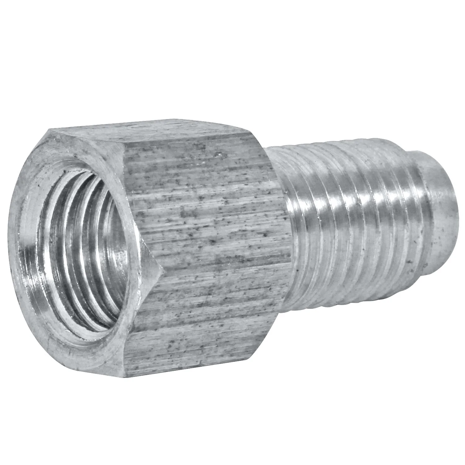 Stainless Steel Brake Line Adapter F(3/8-24 Inverted) × M(M10x1.0 Bubble)