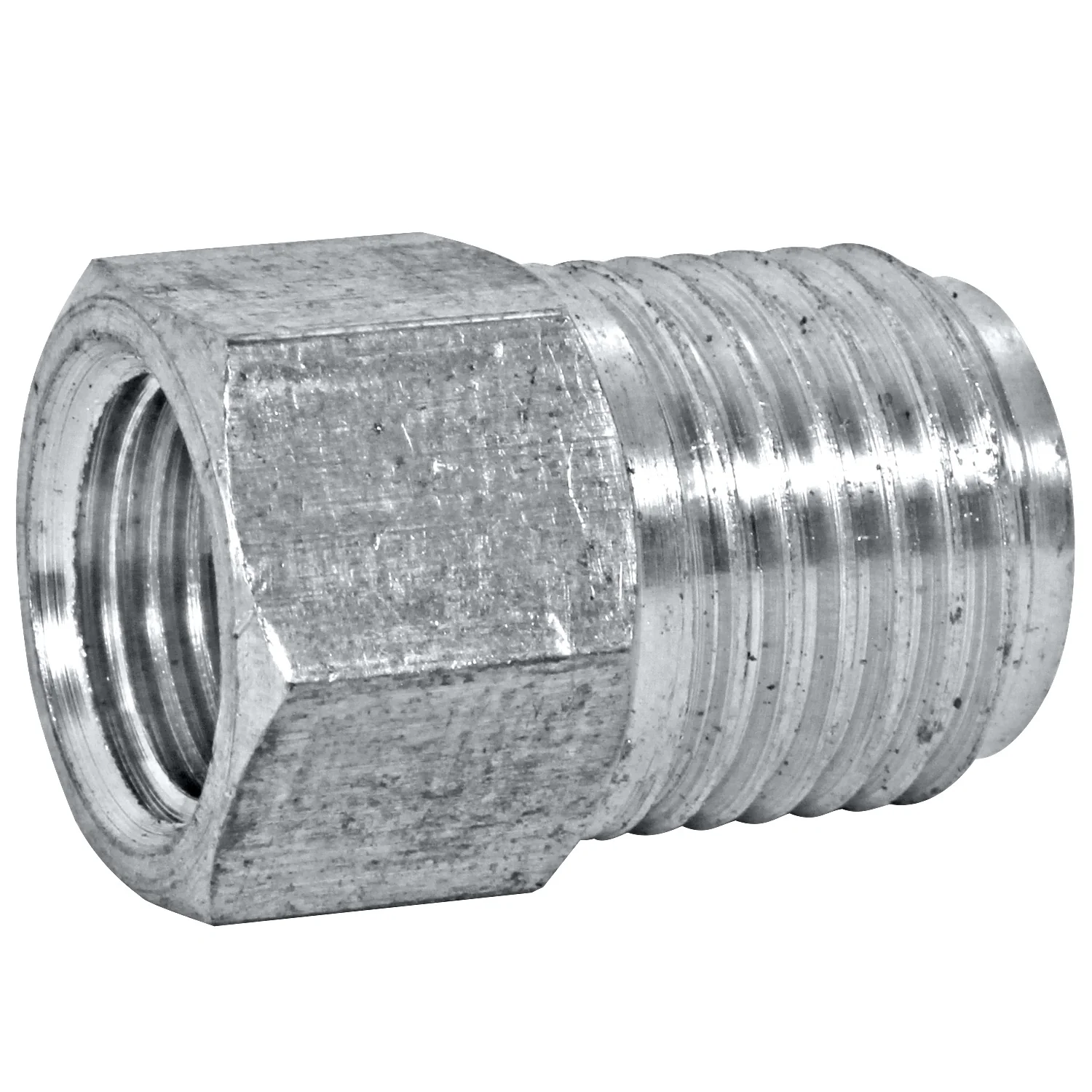 Stainless Steel Brake Line Adapter F(7/16-24 Inverted) × M(9/16-18 Inverted)