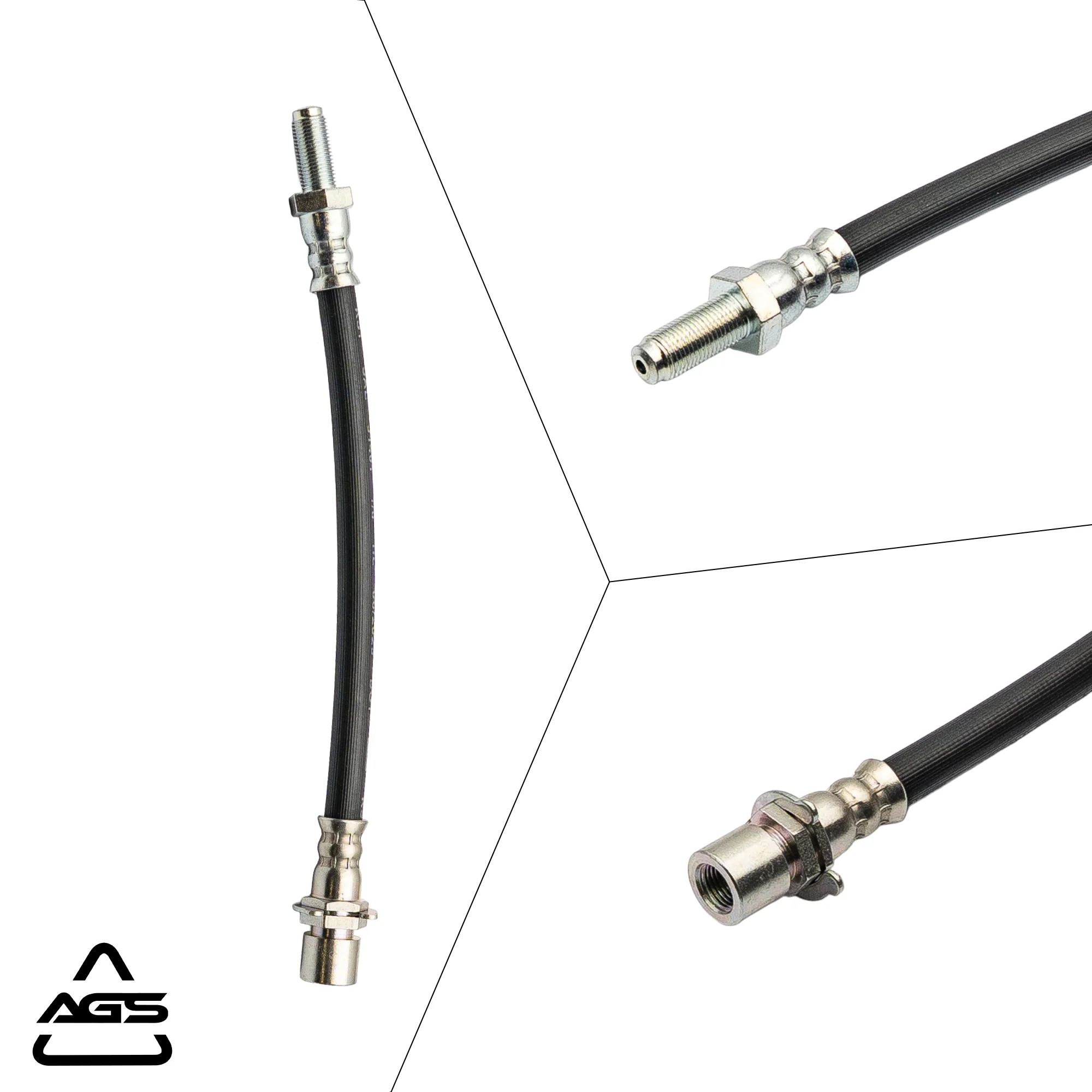 2005-2007 Ford Five Hundred, Ford Freestyle +1 More Rear Rubber Brake Hose | AGS-KT60245 - Image 4