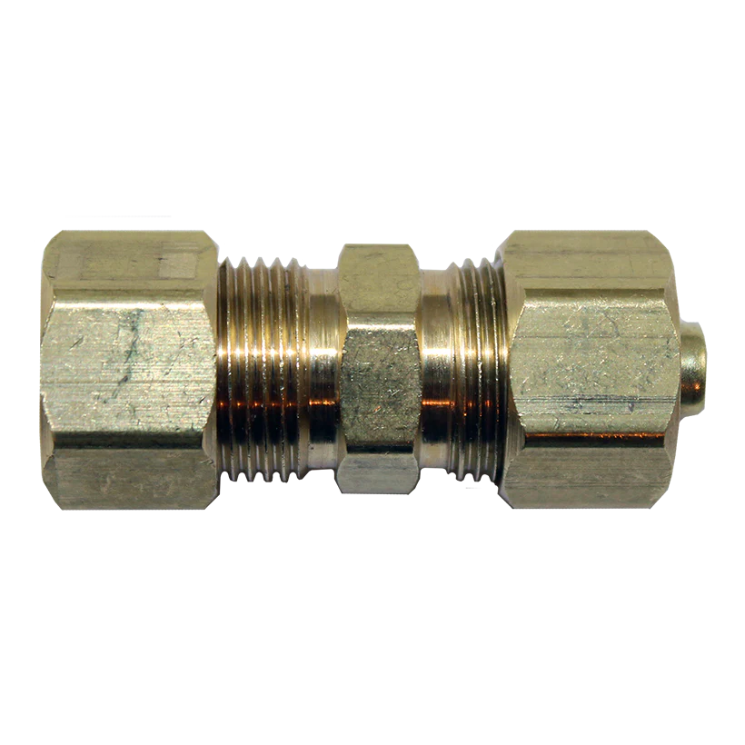 Fuel Line Compression Union - 3/8 Steel to 3/8 Nylon