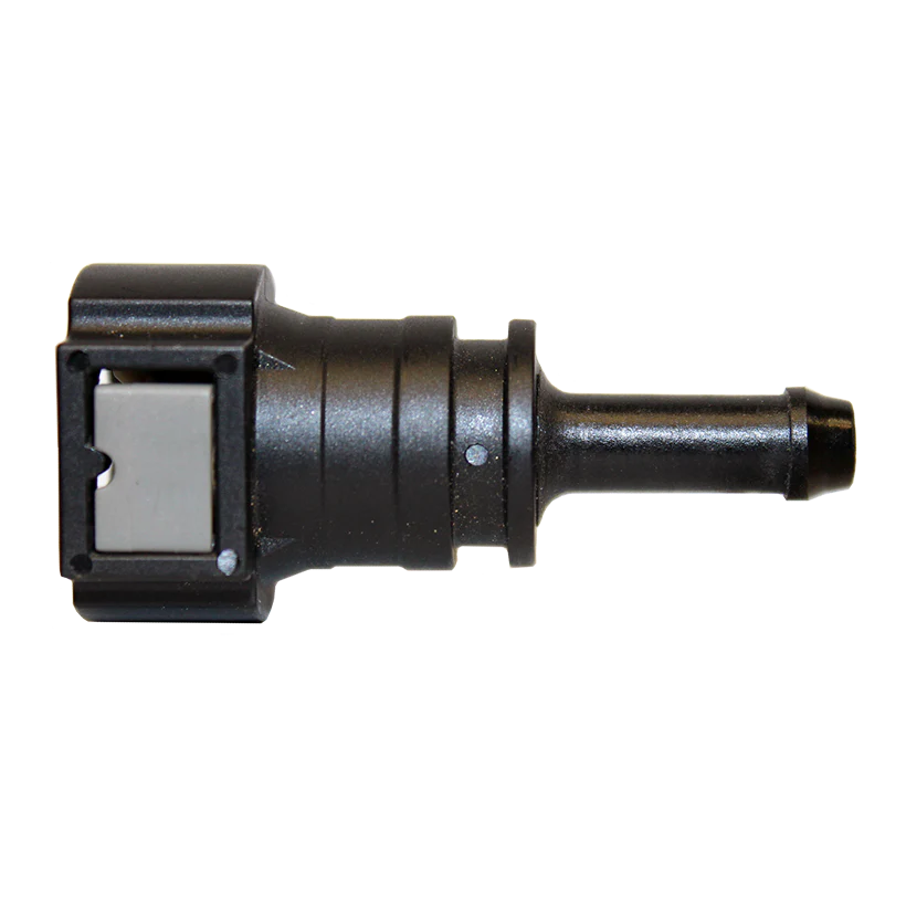Fuel Line Quick Connect - Straight Push-On 3/8" Steel to 5/16" Nylon - 2 per Bag