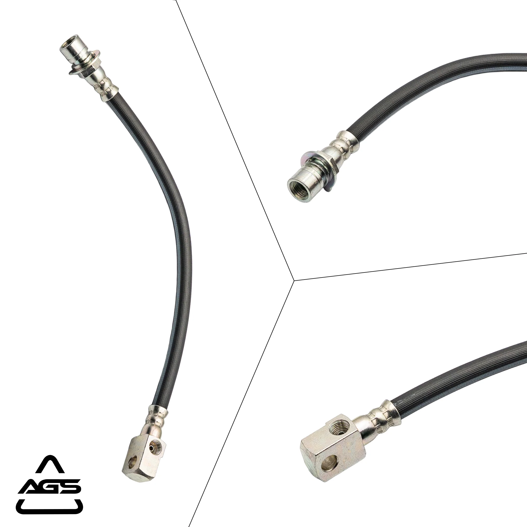 1974-1990 Multi-Vehicle Application Rear Center Rubber Brake Hose | AGS-KT70021 - Image 4