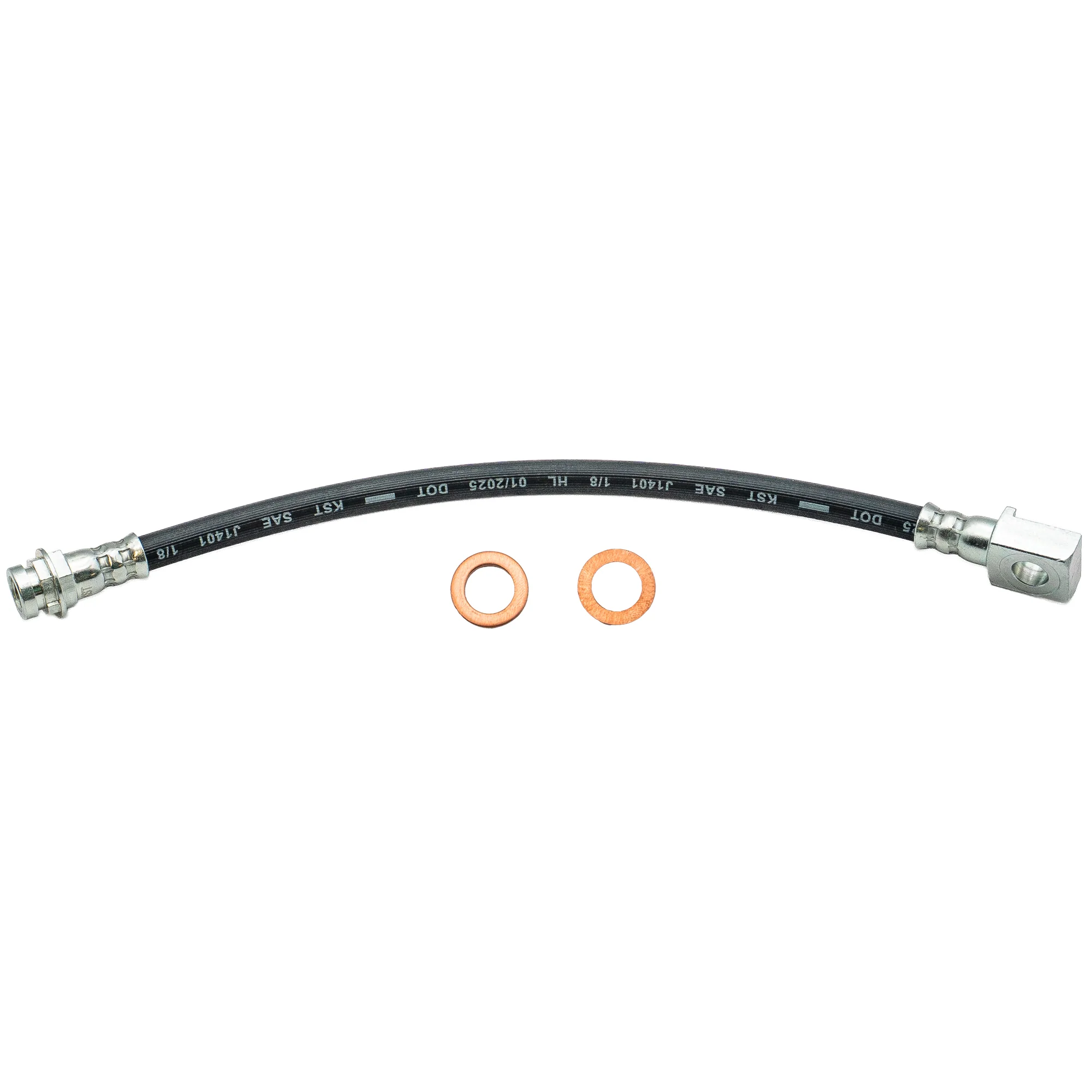 1991-2005 Multi-Vehicle Application Front & Rear Rubber Brake Hose | AGS-KT70117 - Image 2