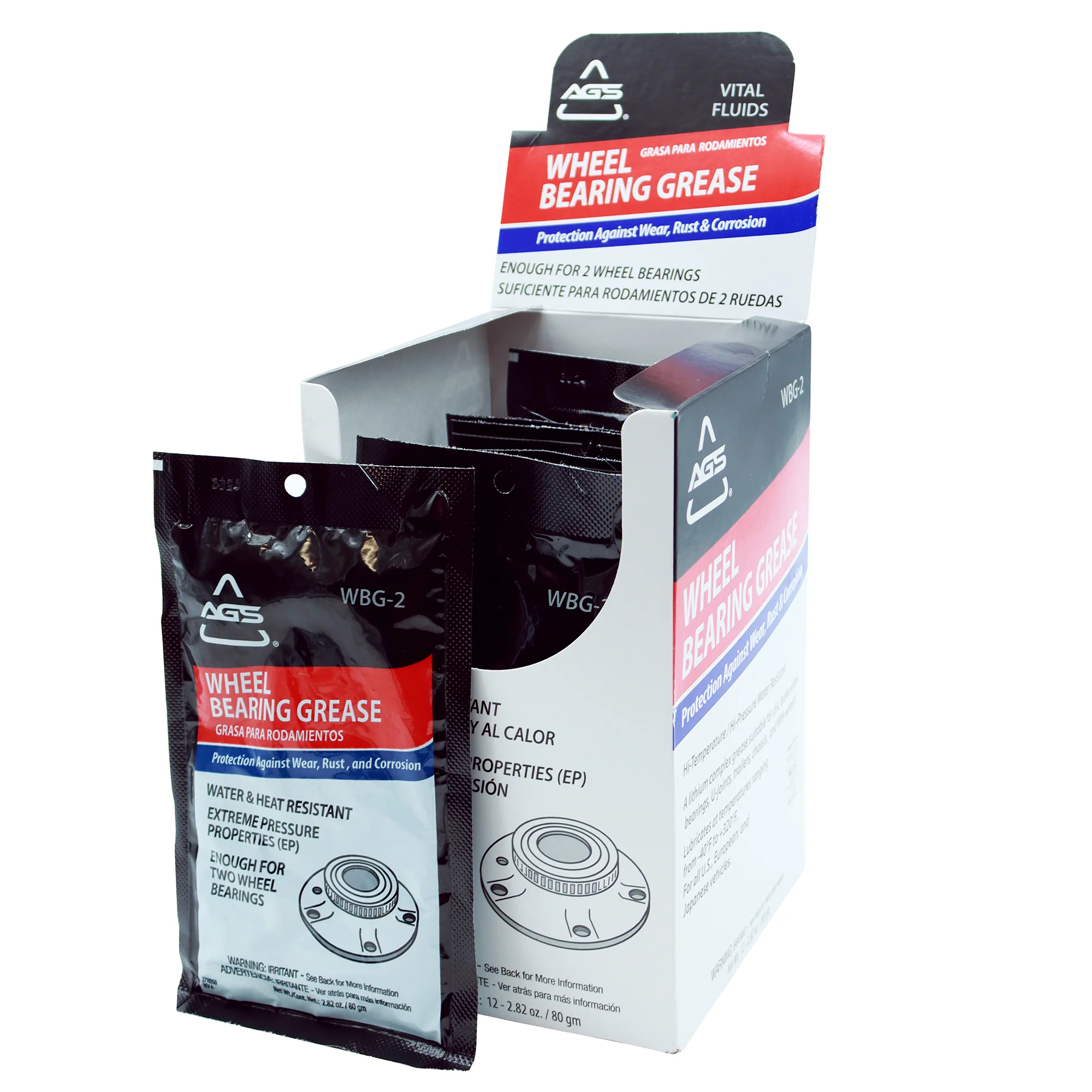 Grease-A-Bearing Wheel Bearing Grease - 2.82 oz Pouch, Box of 12 - Image 3
